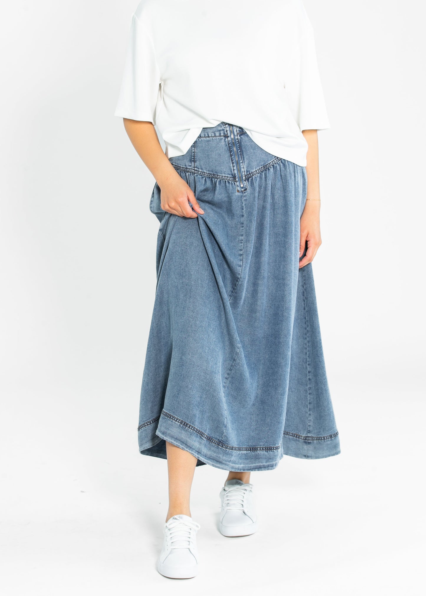 Heartloom® Amela Denim Maxi Skirt - FINAL SALE
