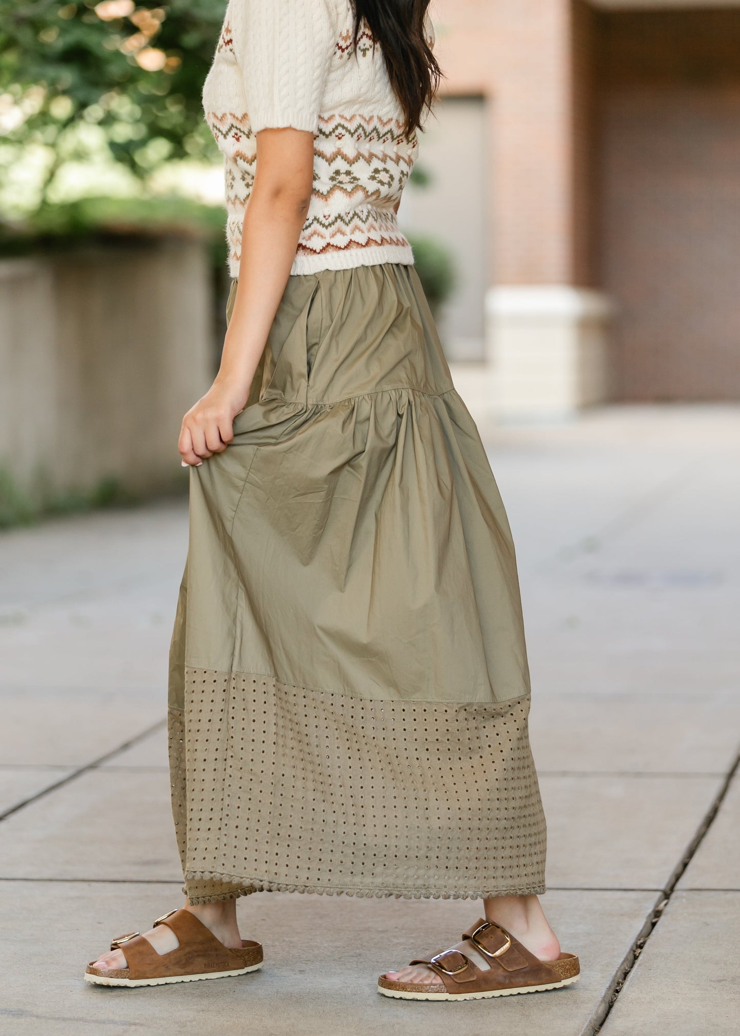 Heartloom® Coco Eyelet Hem Maxi Skirt - FINAL SALE