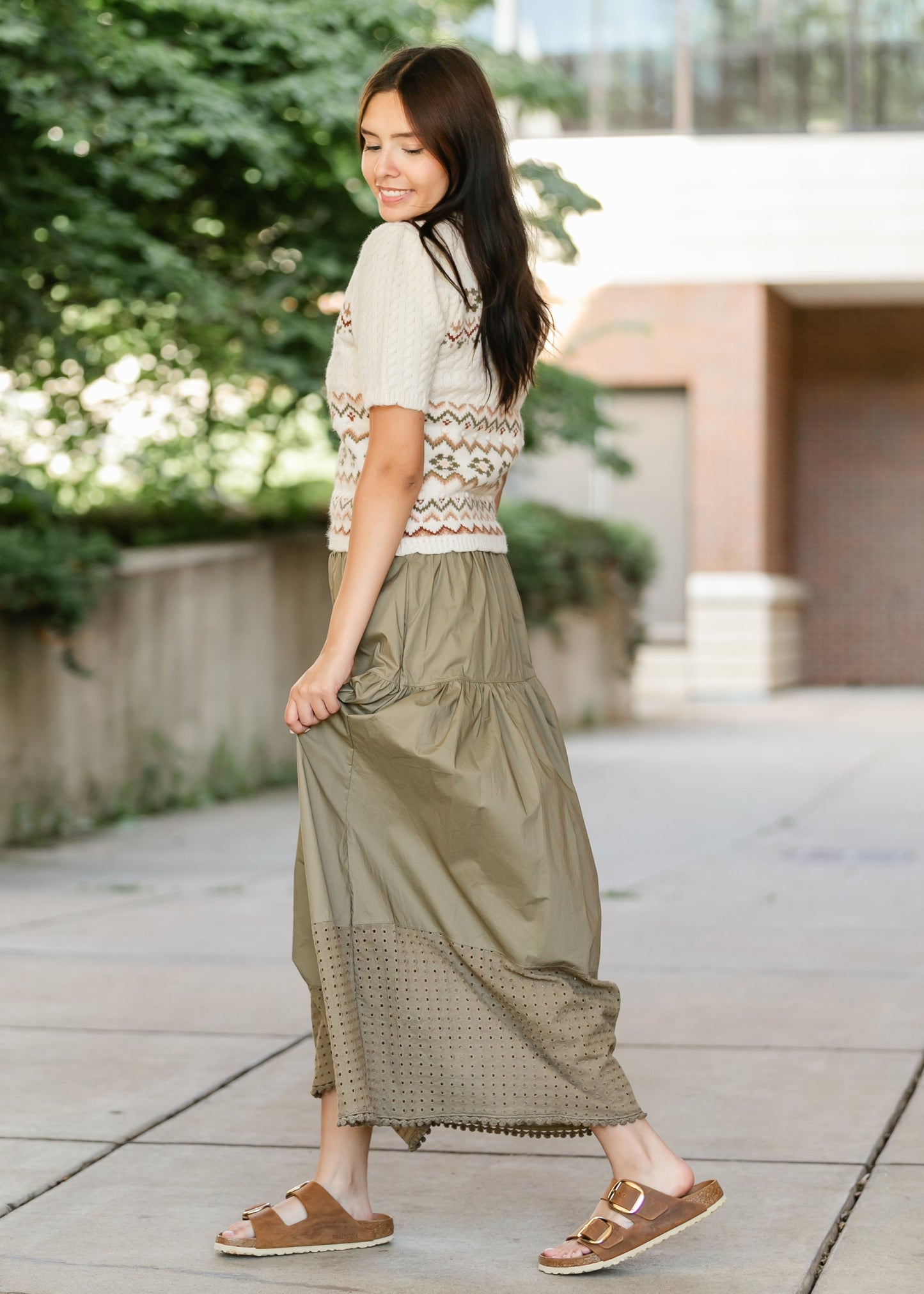 Heartloom® Coco Eyelet Hem Maxi Skirt - FINAL SALE