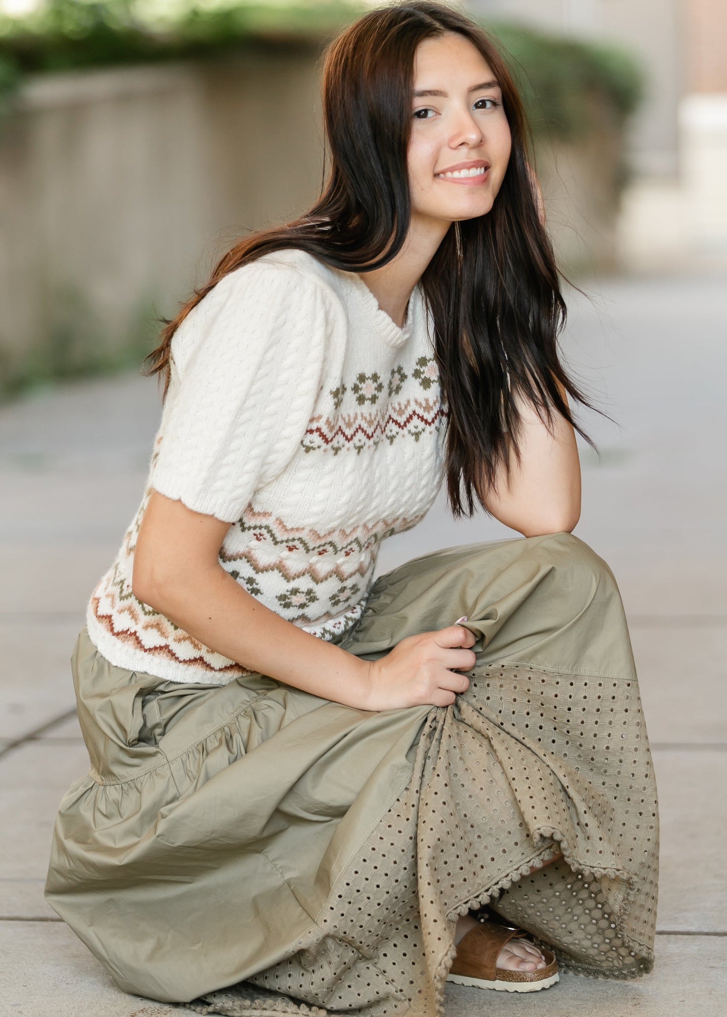 Heartloom® Coco Eyelet Hem Maxi Skirt - FINAL SALE