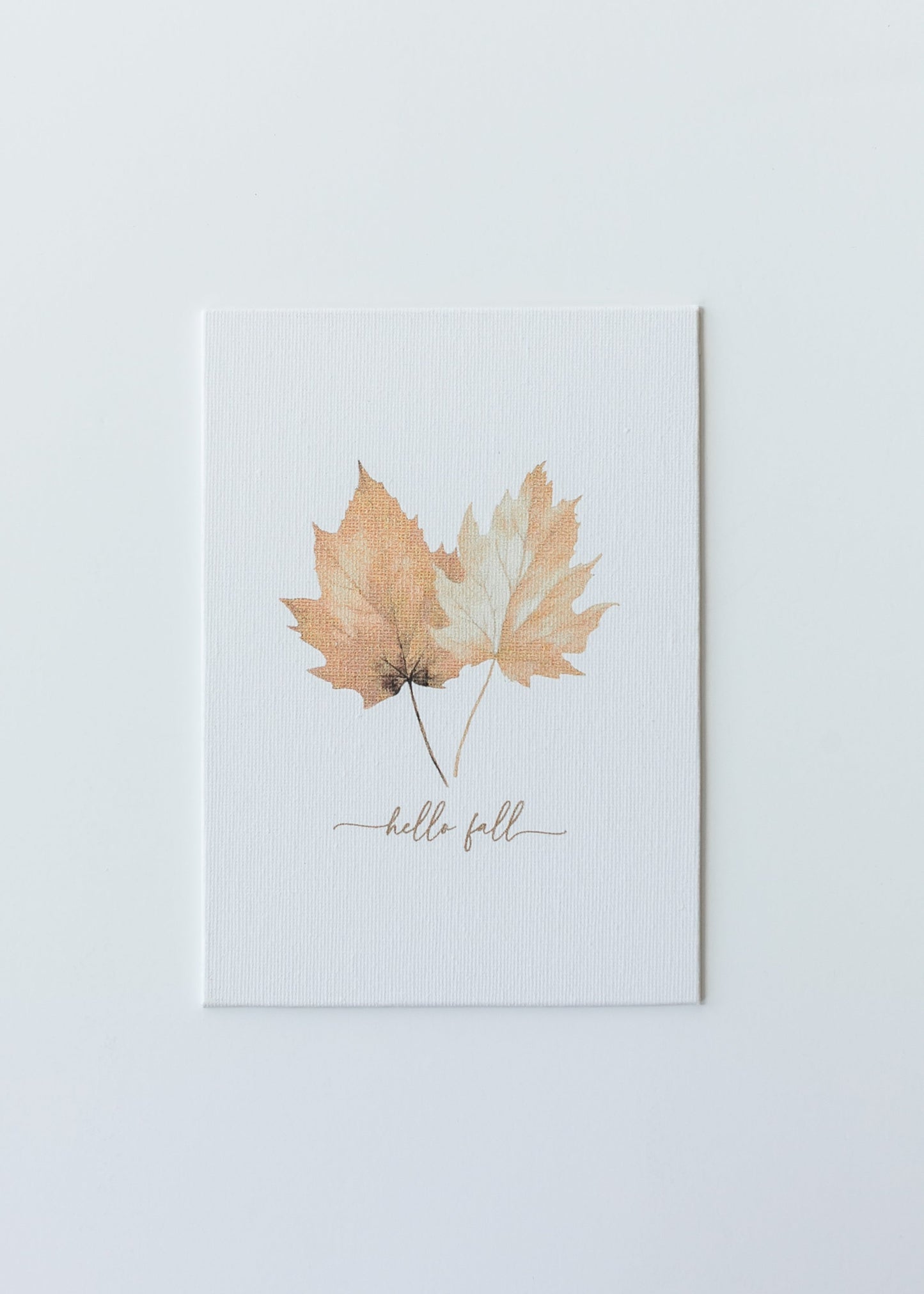 Hello Fall Leaves Art Print - FINAL SALE
