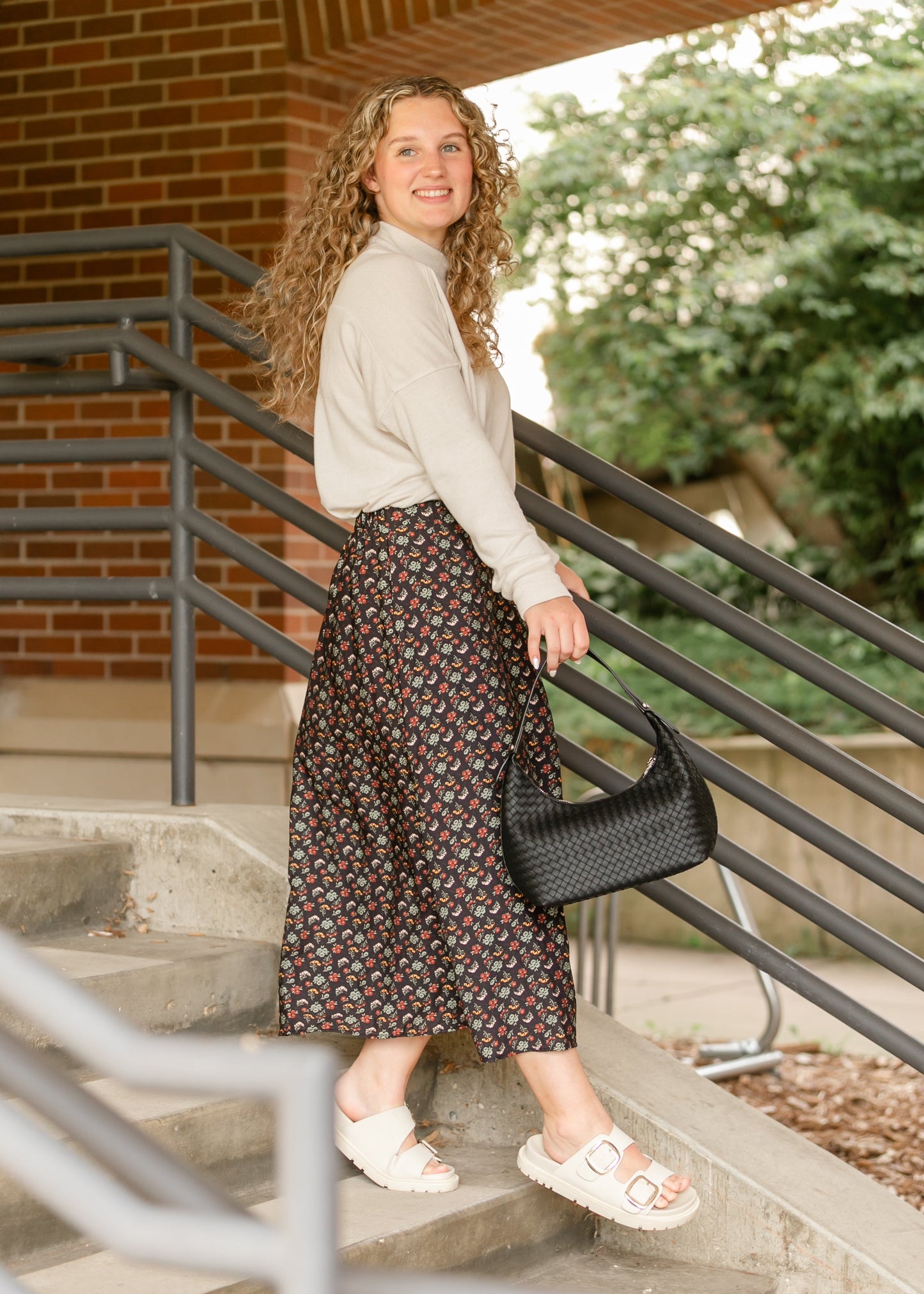 Heritage Petals Midi Skirt - FINAL SALE