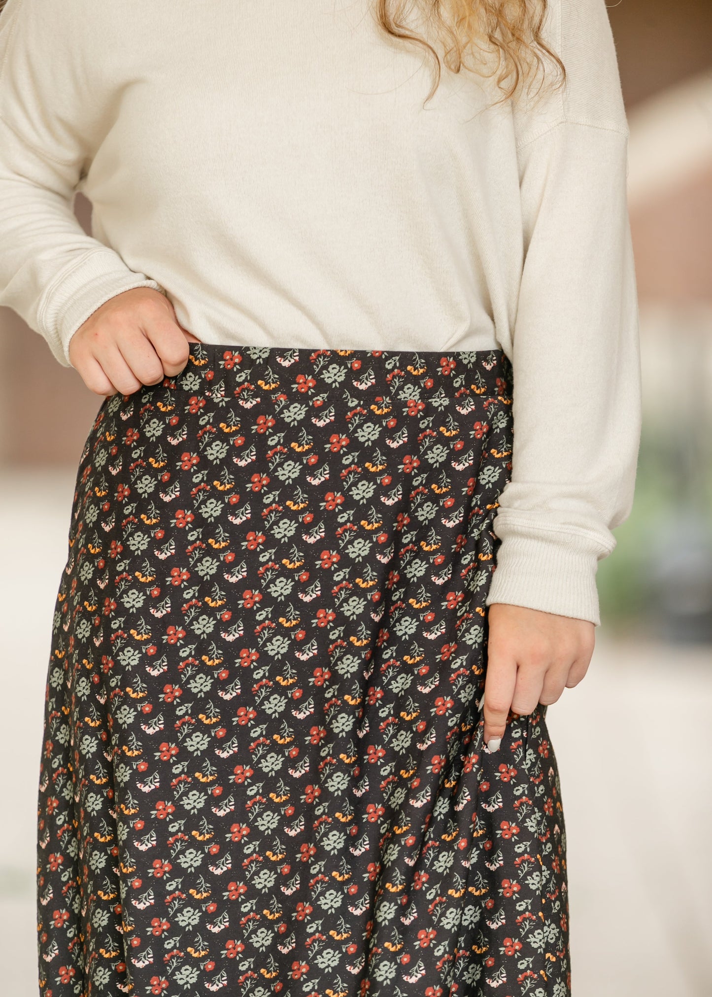 Heritage Petals Midi Skirt - FINAL SALE