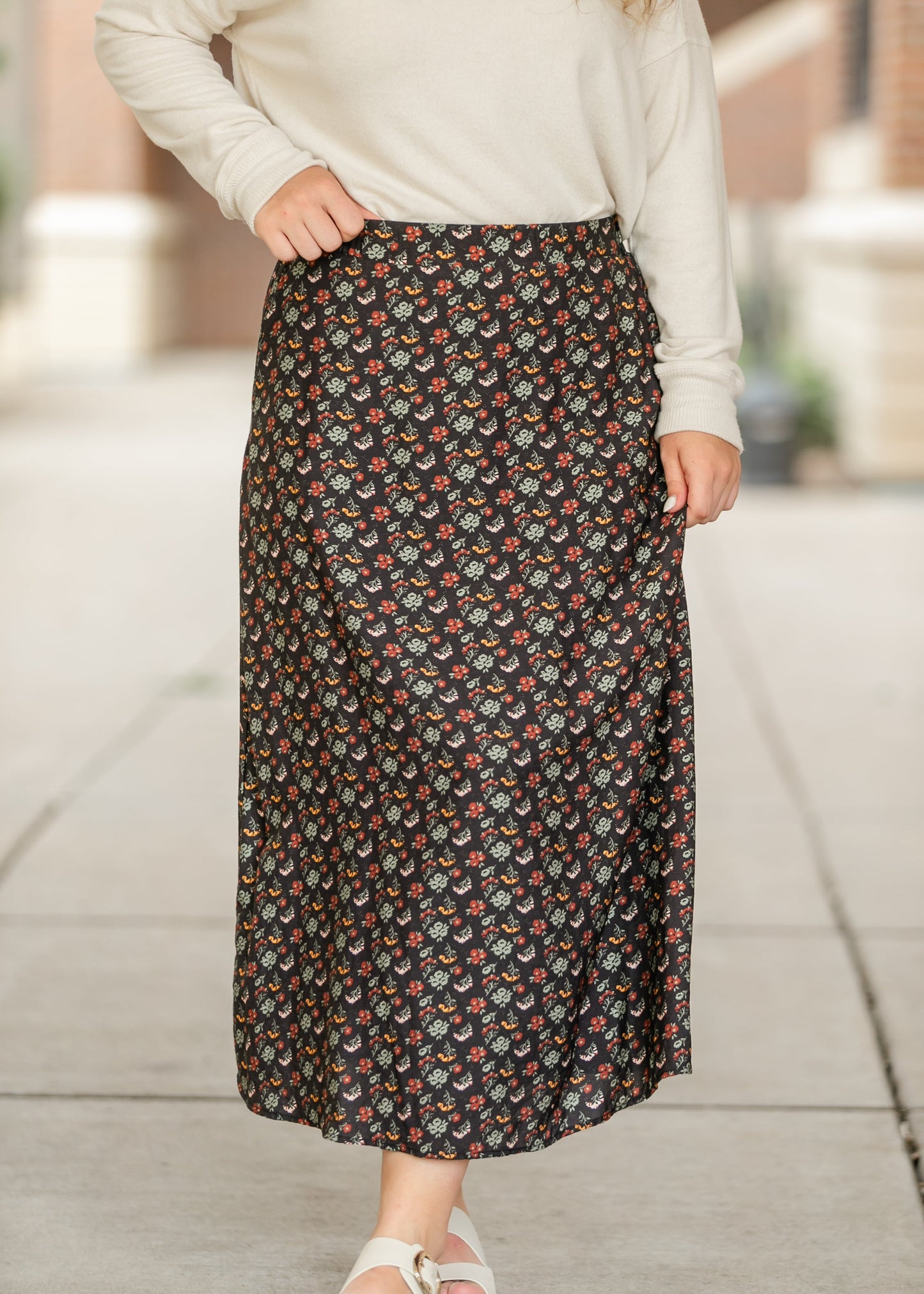 Heritage Petals Midi Skirt - FINAL SALE