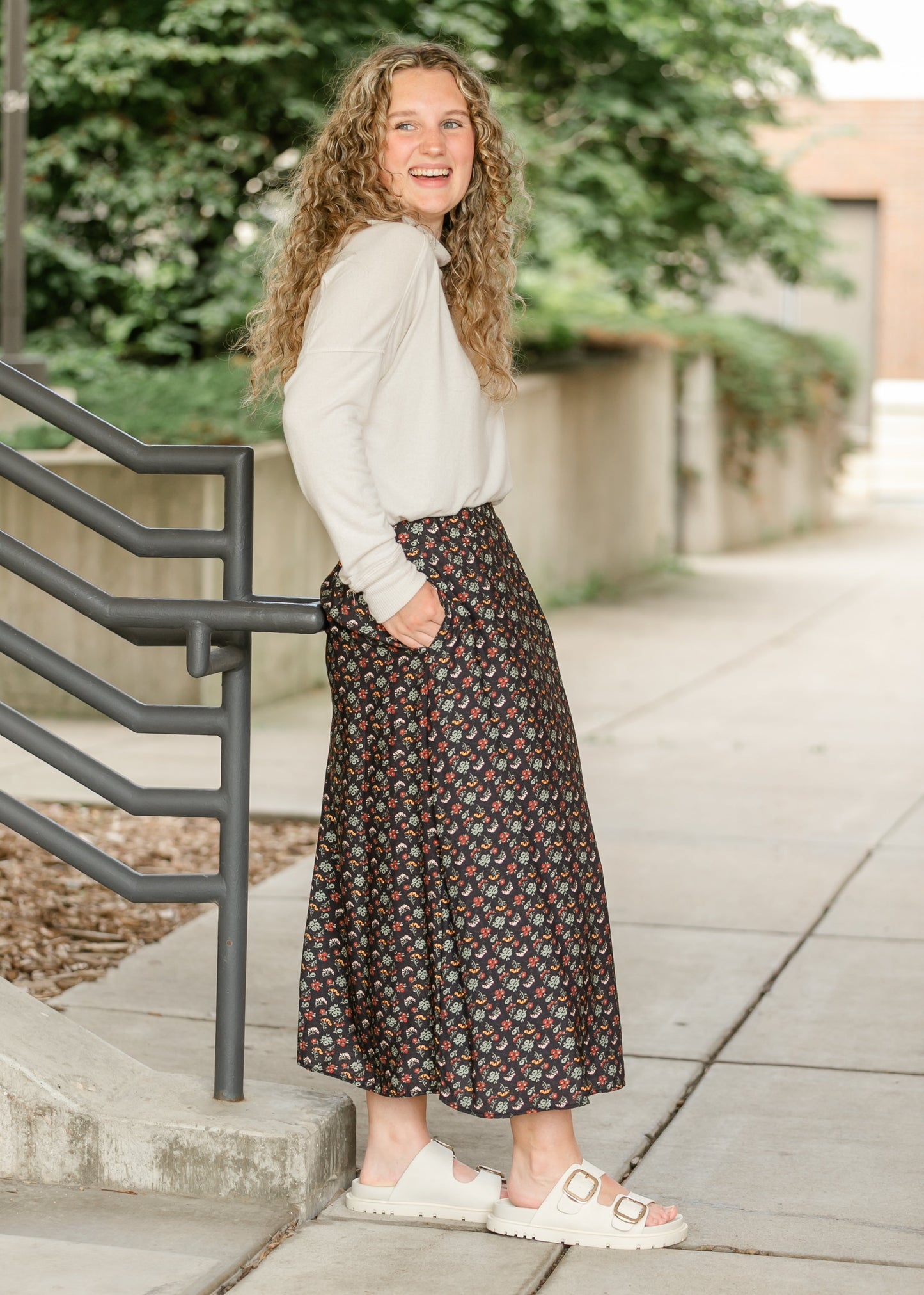 Heritage Petals Midi Skirt - FINAL SALE