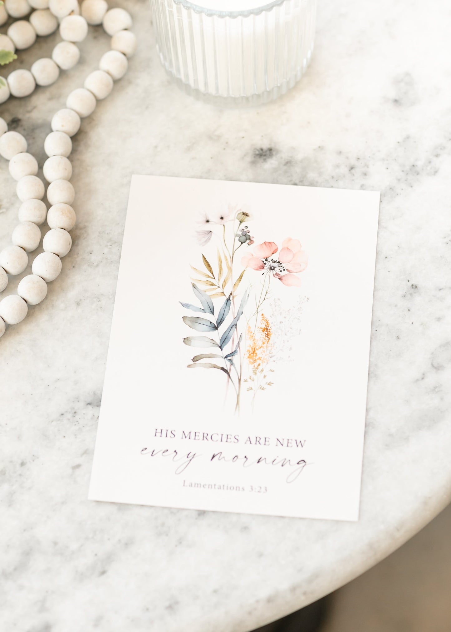 His Mercies Are New Art Print Christian Gift Decor - FINAL SALE