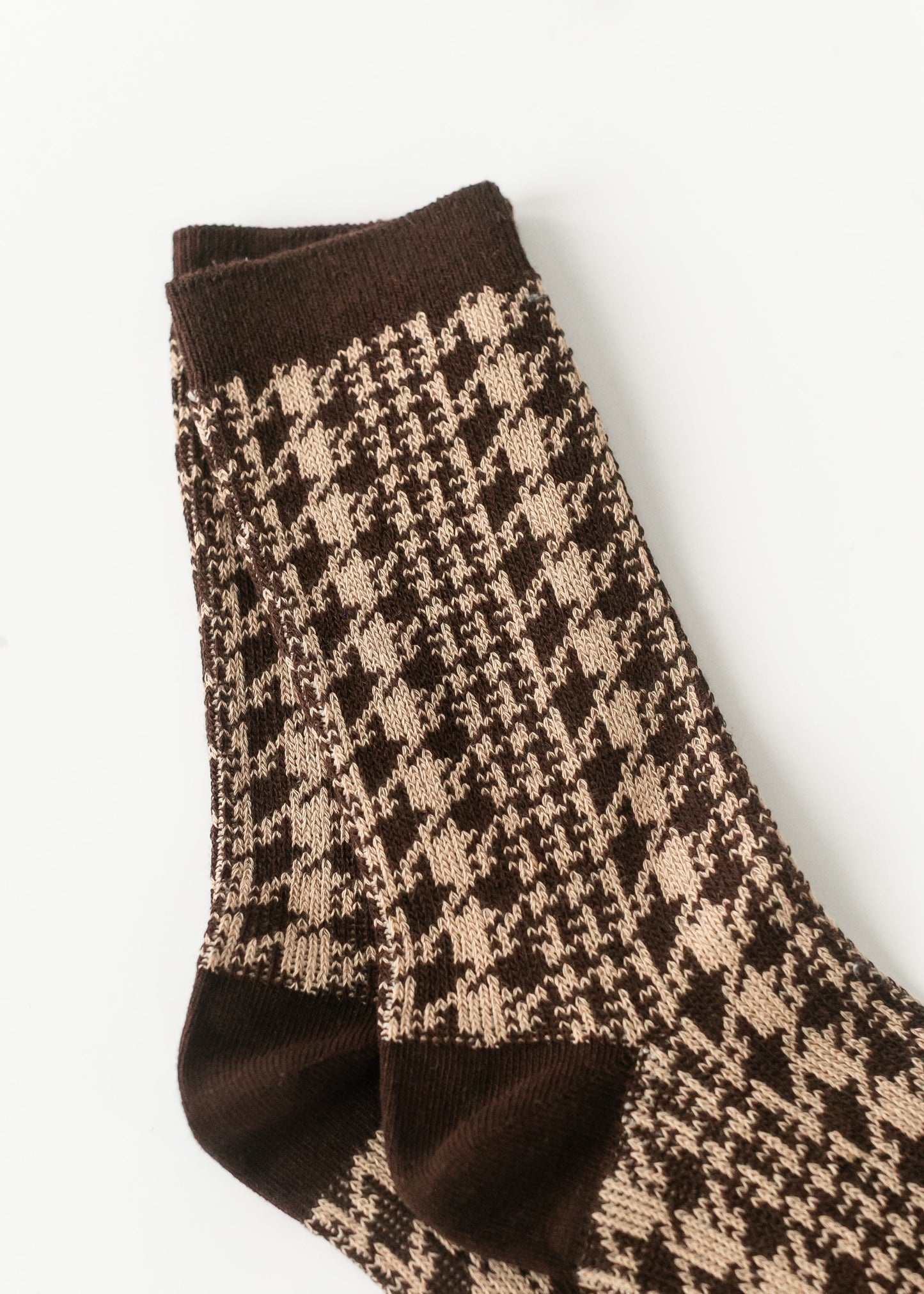 Houndstooth Crew Sock - FINAL SALE