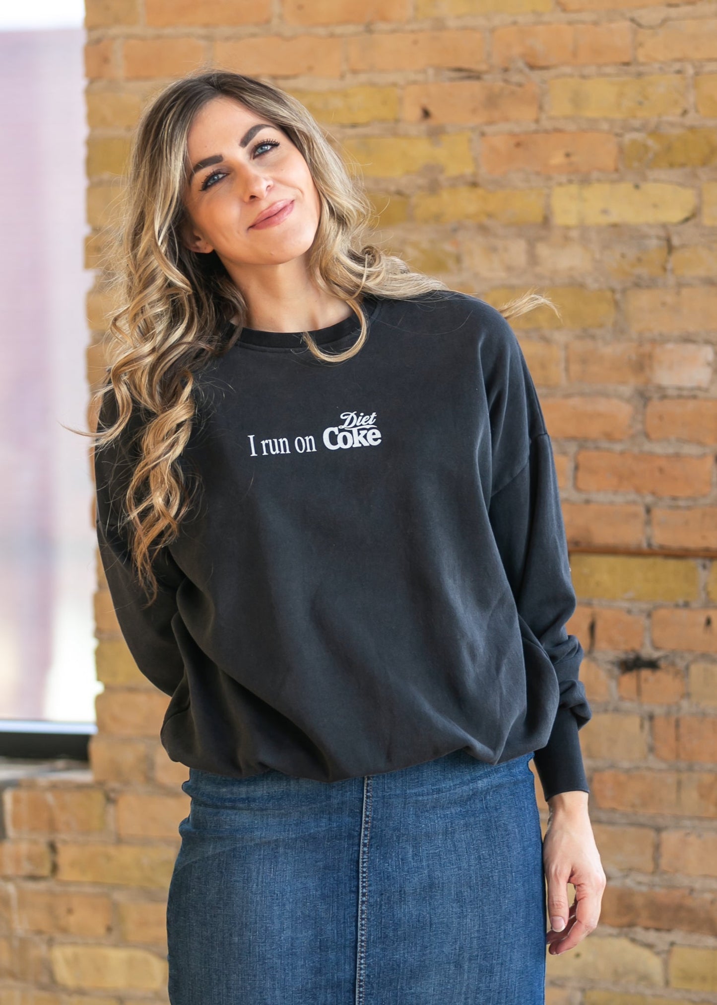 I Run On Diet Coke Crew Neck Pullover
