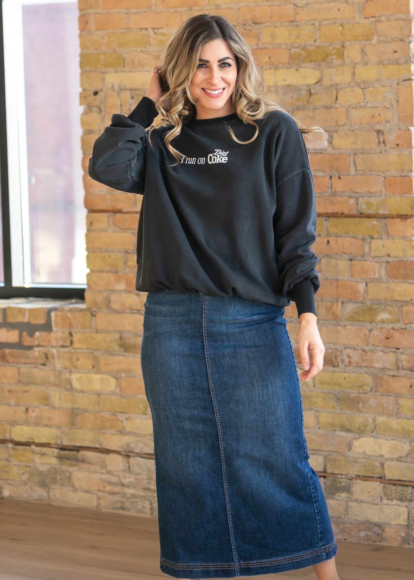 I Run On Diet Coke Crew Neck Pullover