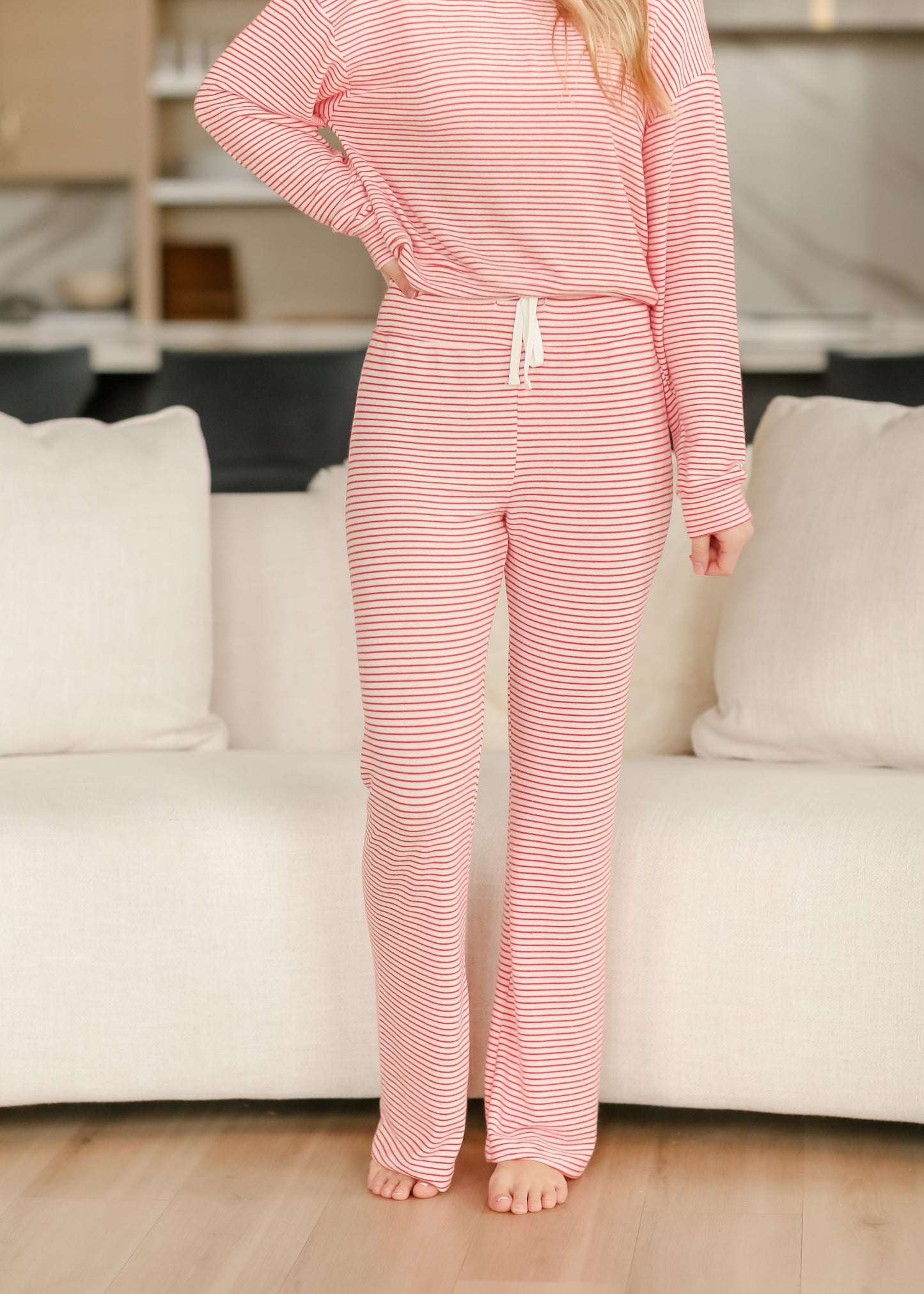 In the Clouds Stripe Soft Lounge Pants - FINAL SALE