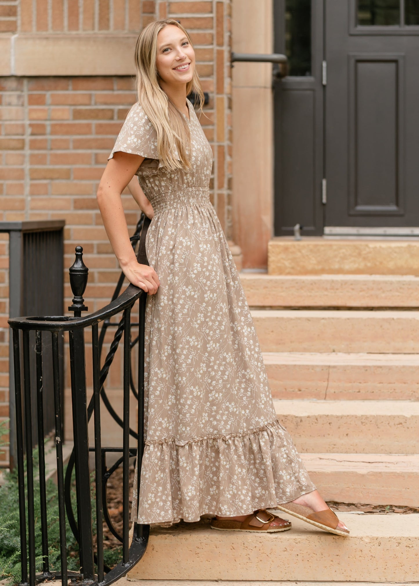Isabella V Neck Maxi Dress - FINAL SALE