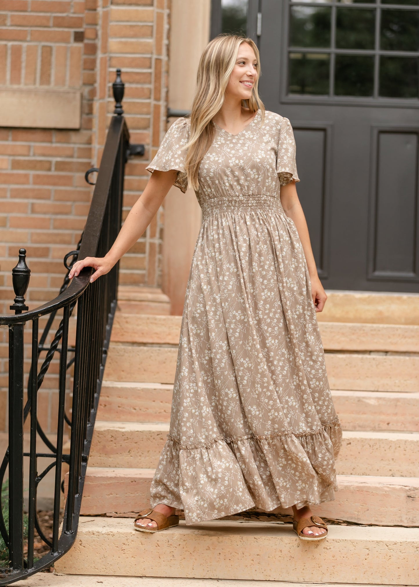 Isabella V Neck Maxi Dress - FINAL SALE