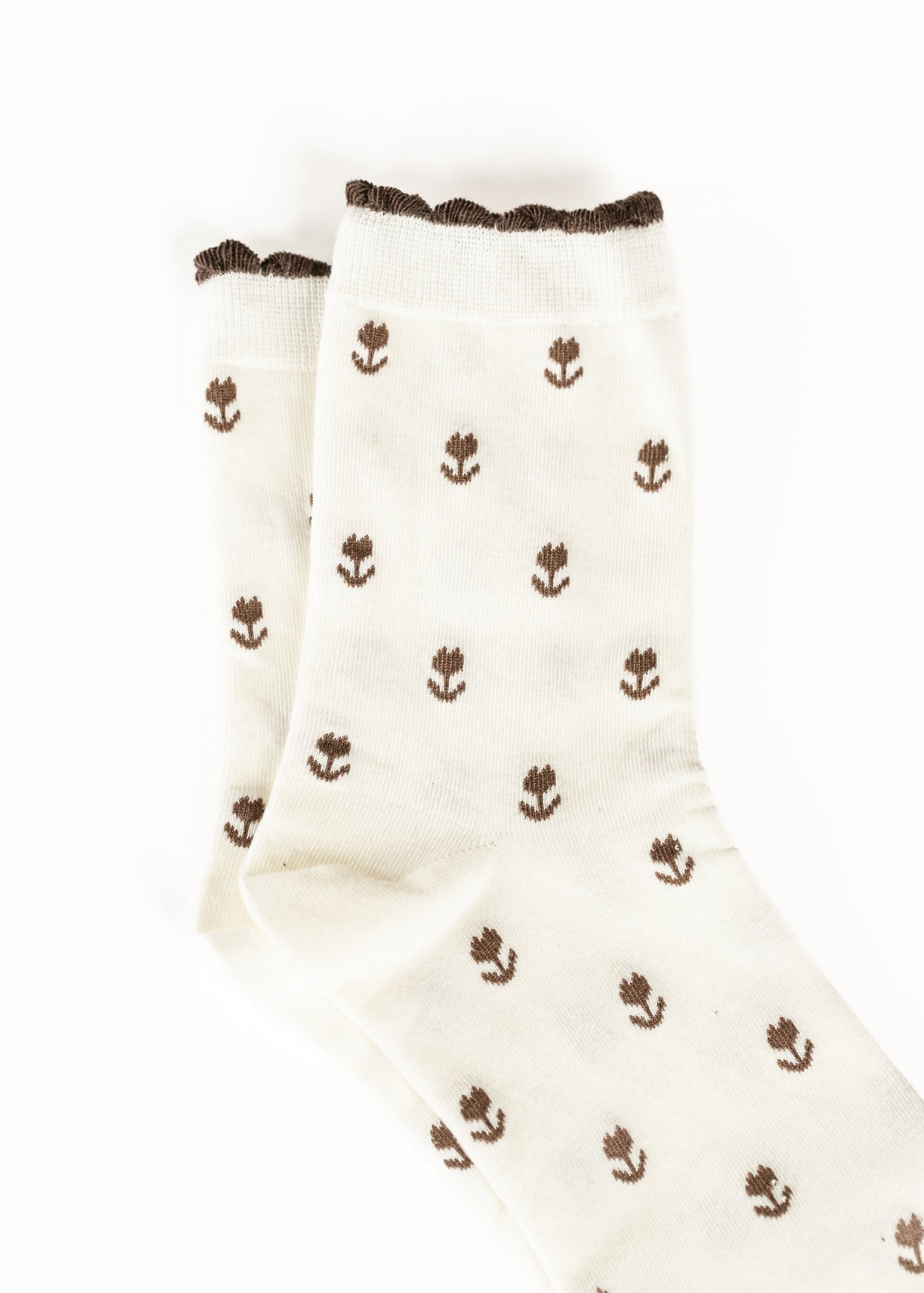 Crew Floral Cotton Sock