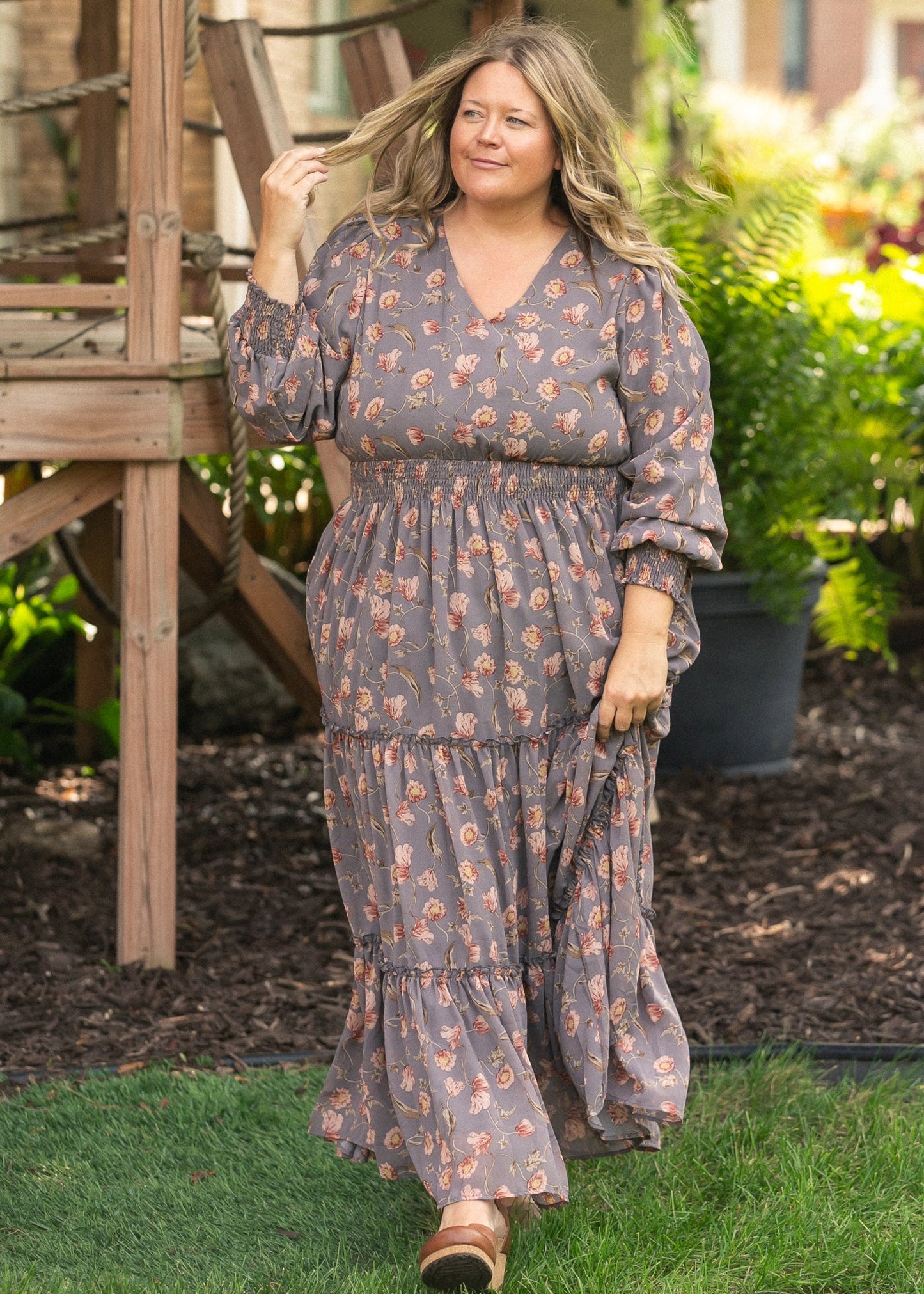 Jacey V-neck Maxi Dress