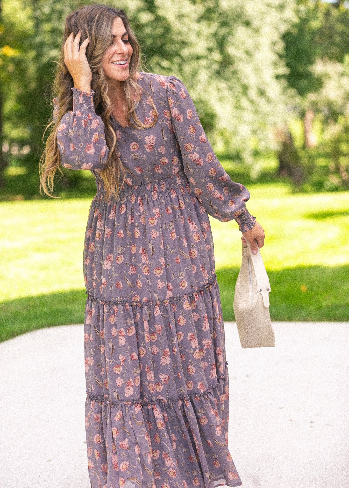 Jacey V-neck Maxi Dress