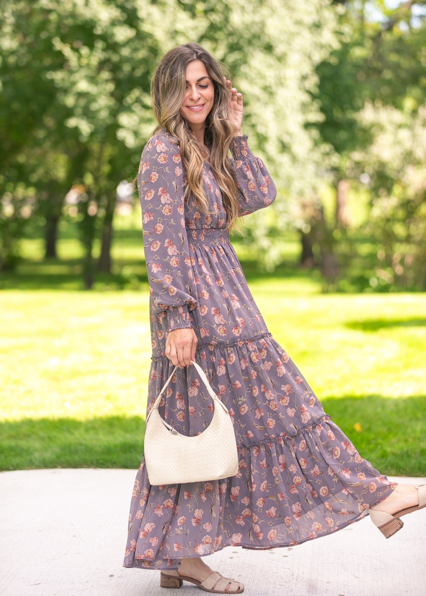 Jacey V-neck Maxi Dress