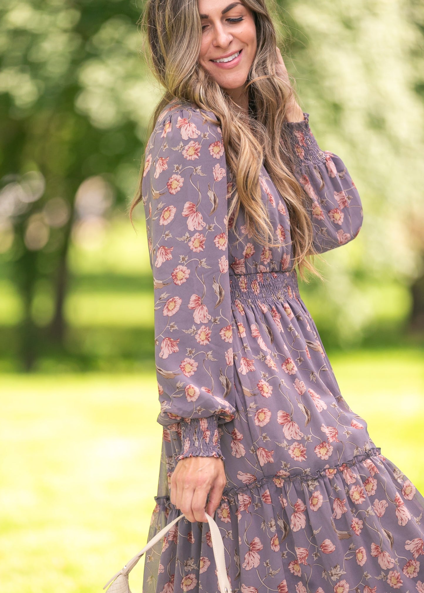 Jacey V-neck Maxi Dress