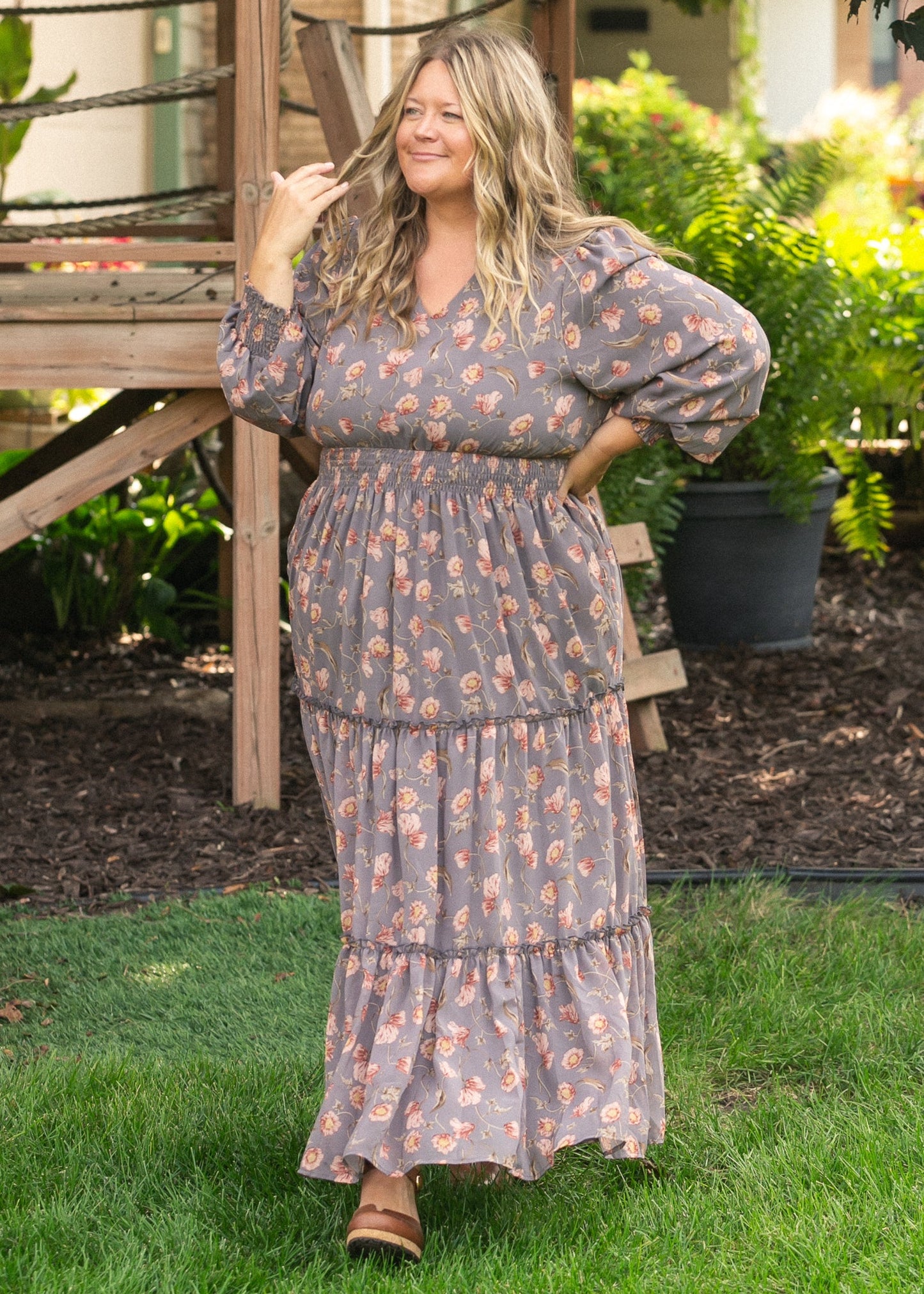 Jacey V-neck Maxi Dress