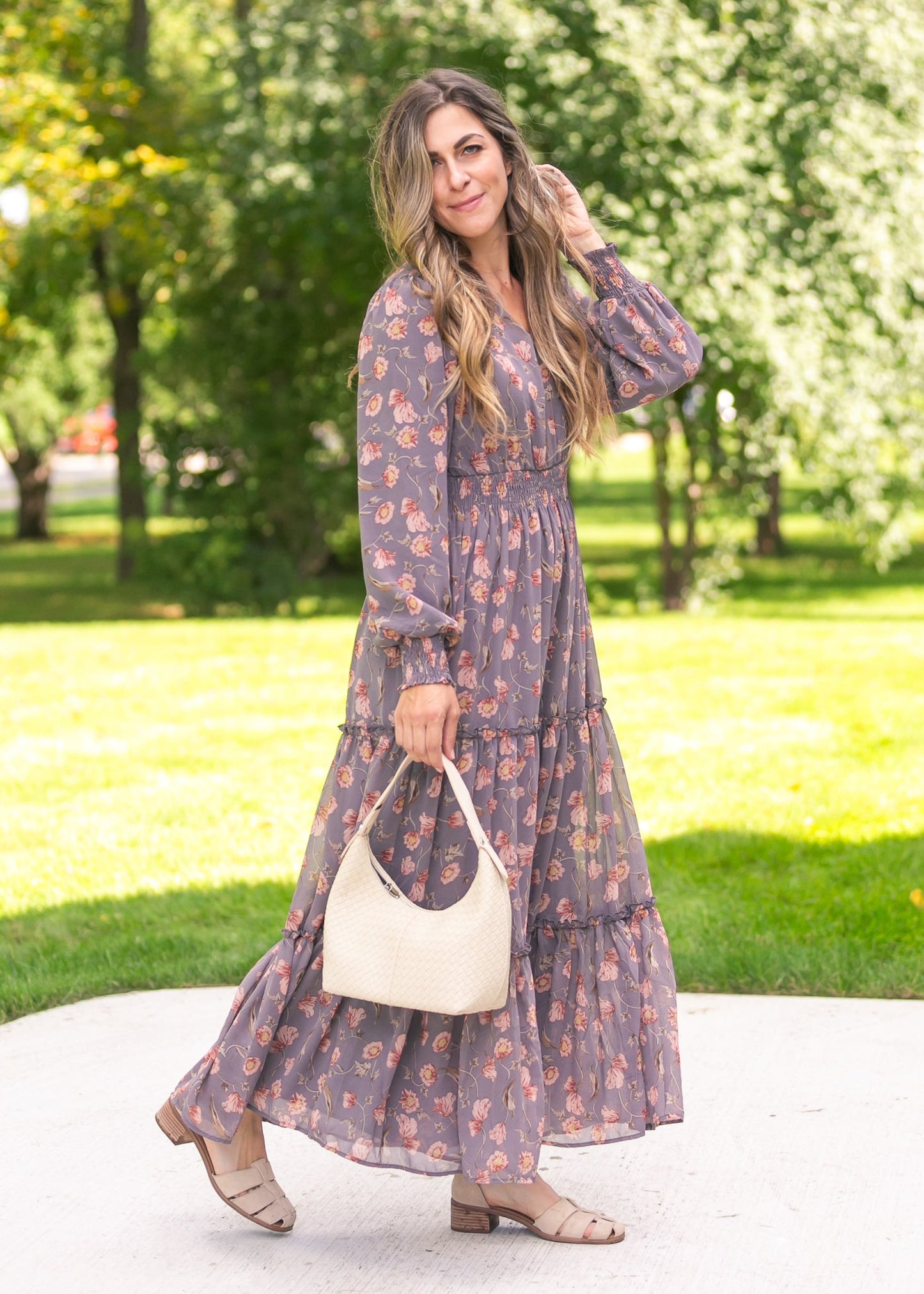 Jacey V-neck Maxi Dress
