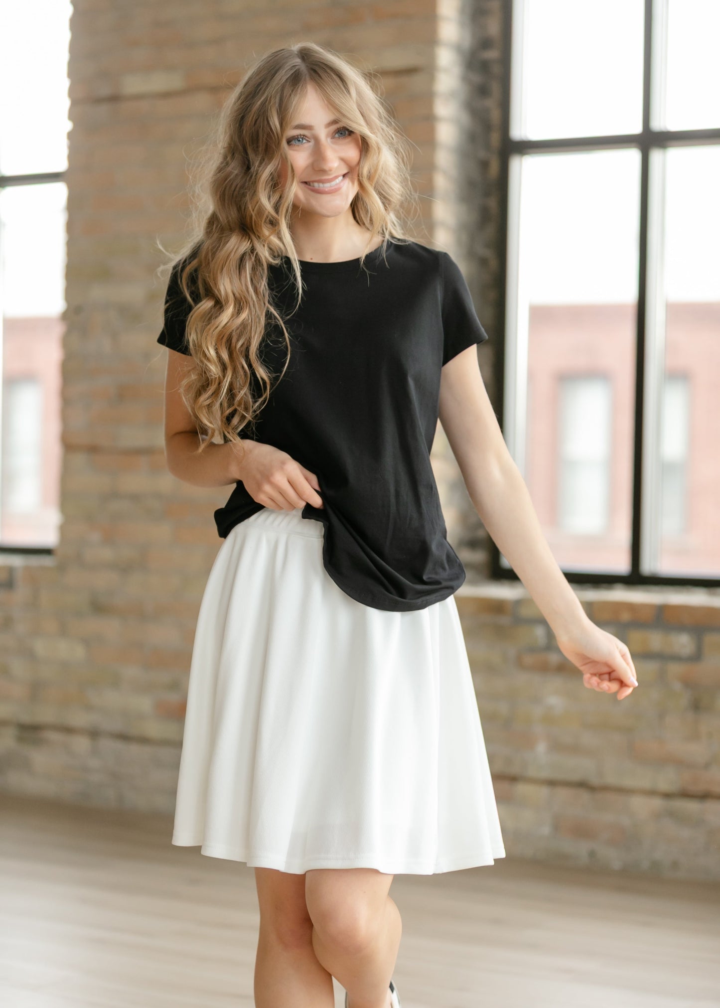 Jada White Athletic Tennis Skirt