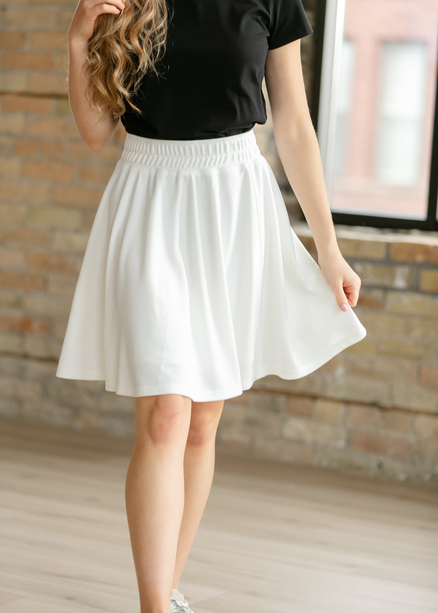 Jada White Athletic Tennis Skirt