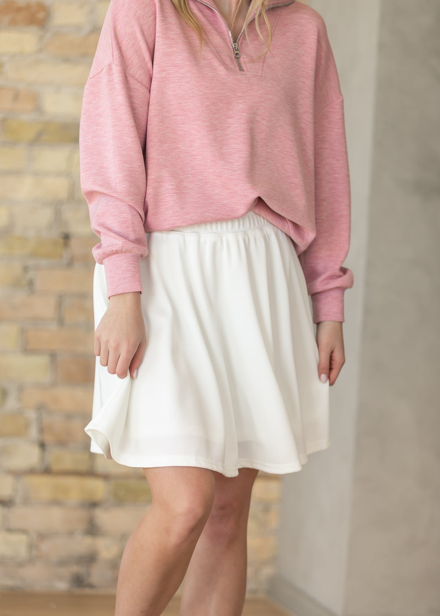 Jada White Athletic Tennis Skirt