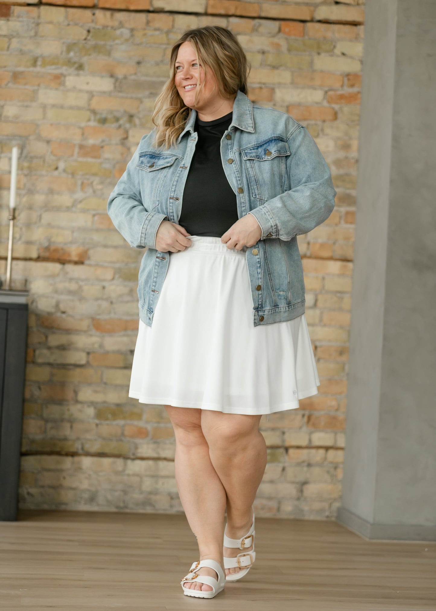 Jada White Athletic Tennis Skirt