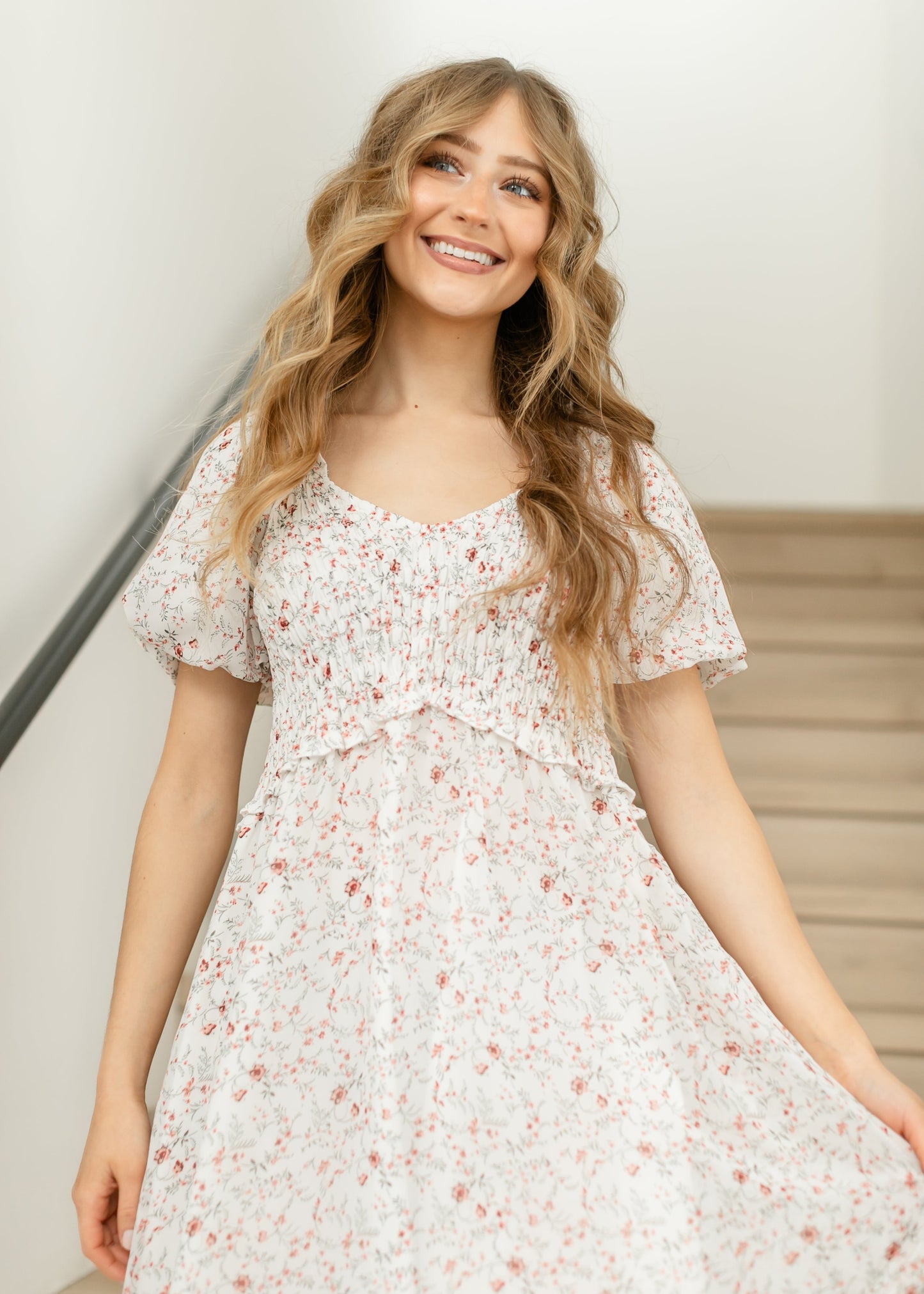 Jensen Puff Sleeve V-Neck Maxi Dress