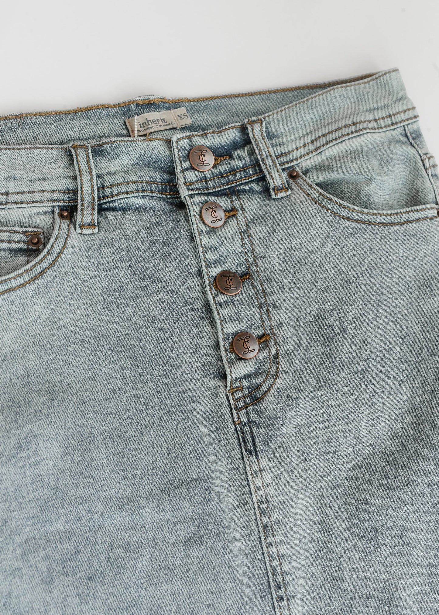 Jessa A-line Denim Maxi Skirt