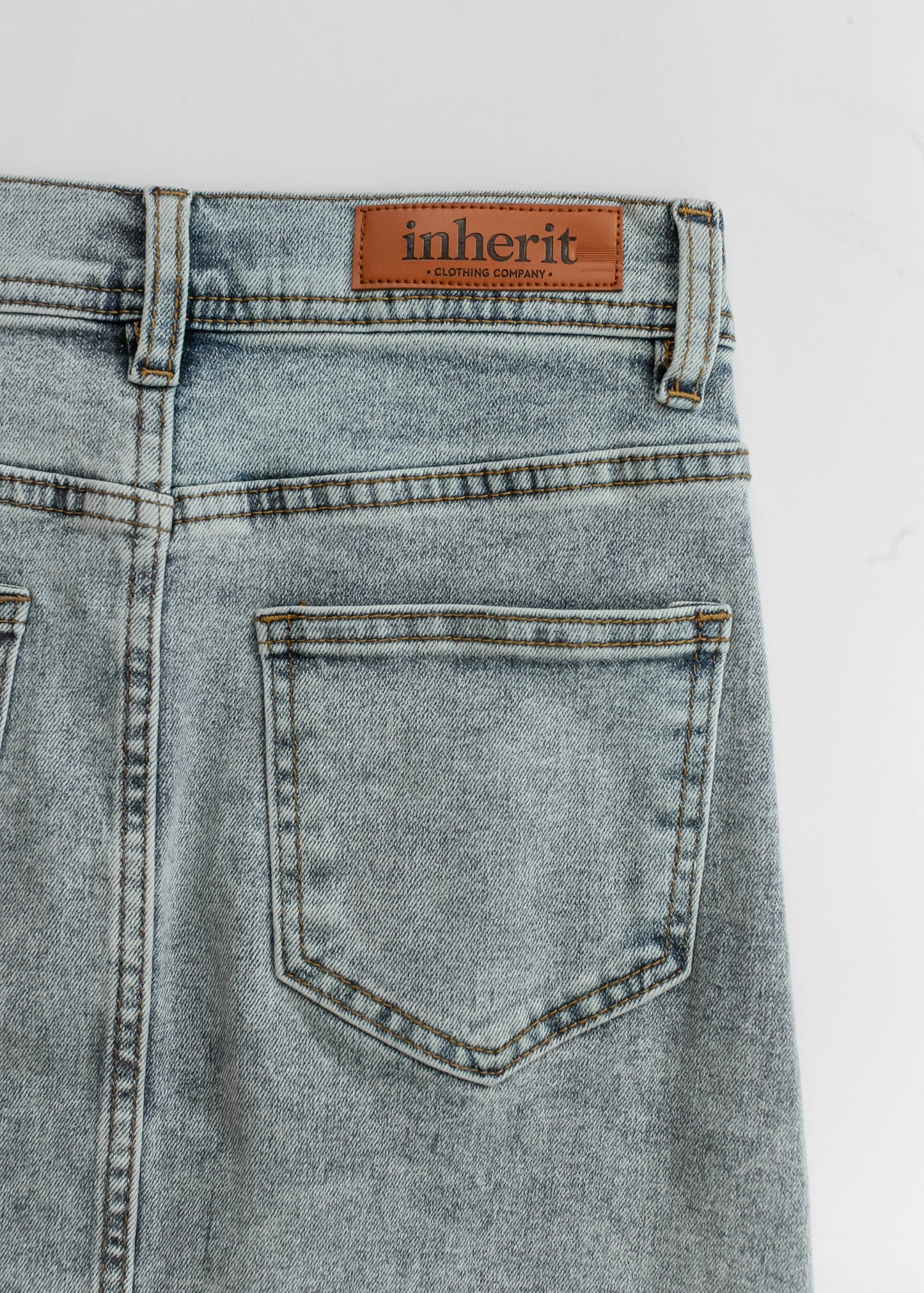 Josie A-line Denim Midi Skirt