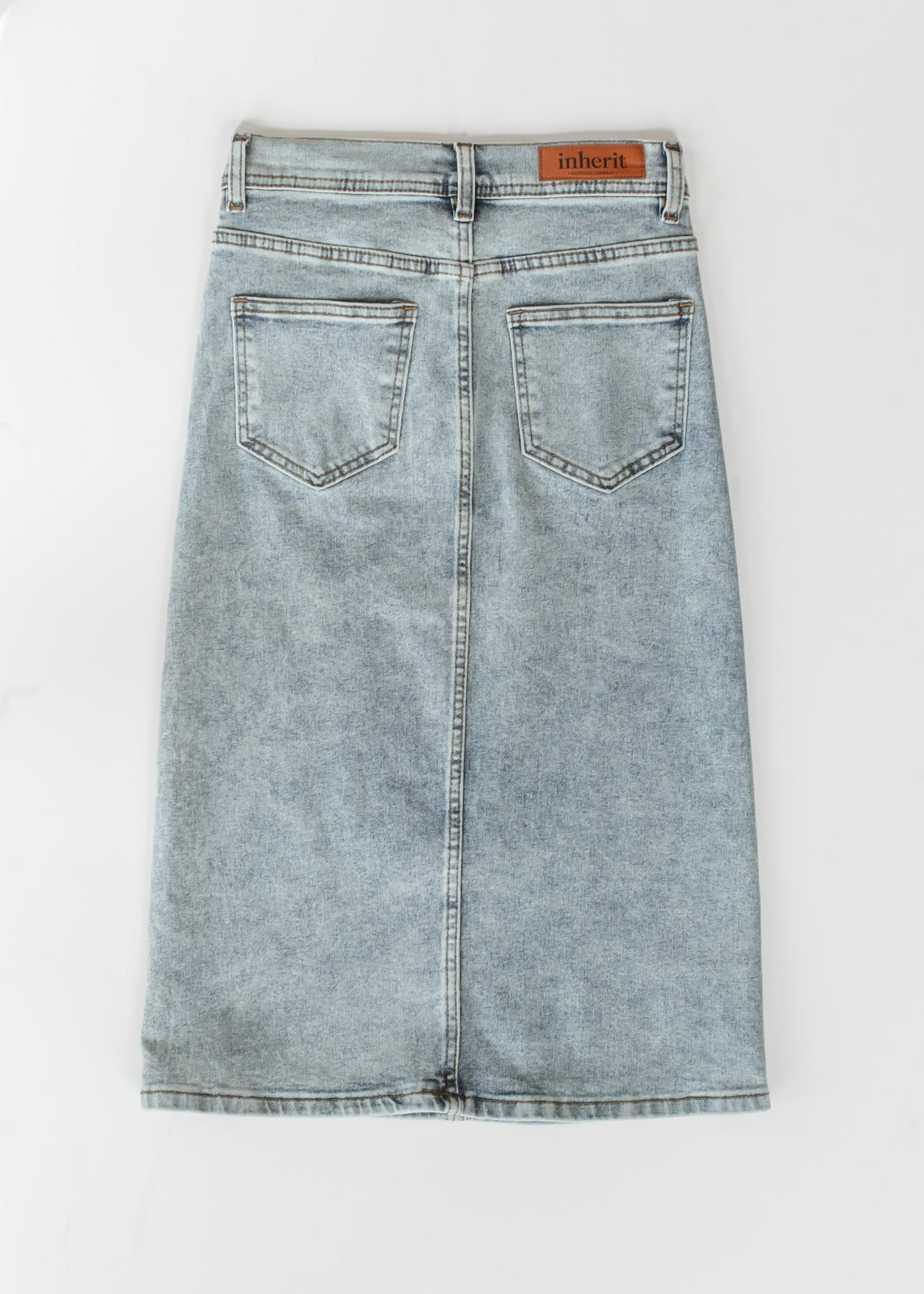 Josie A-line Denim Midi Skirt