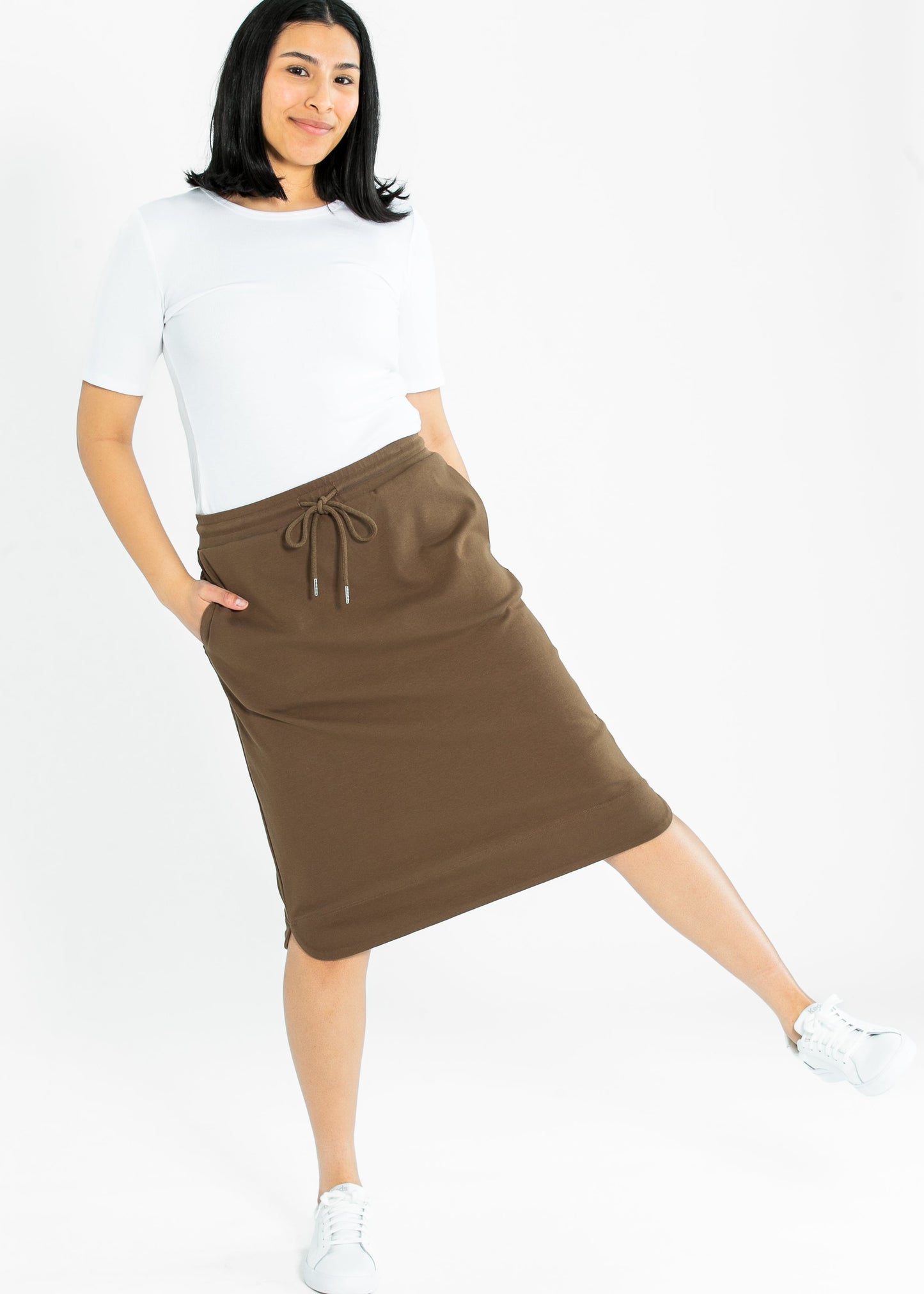 Kelly Drawstring Midi Skirt - FINAL SALE