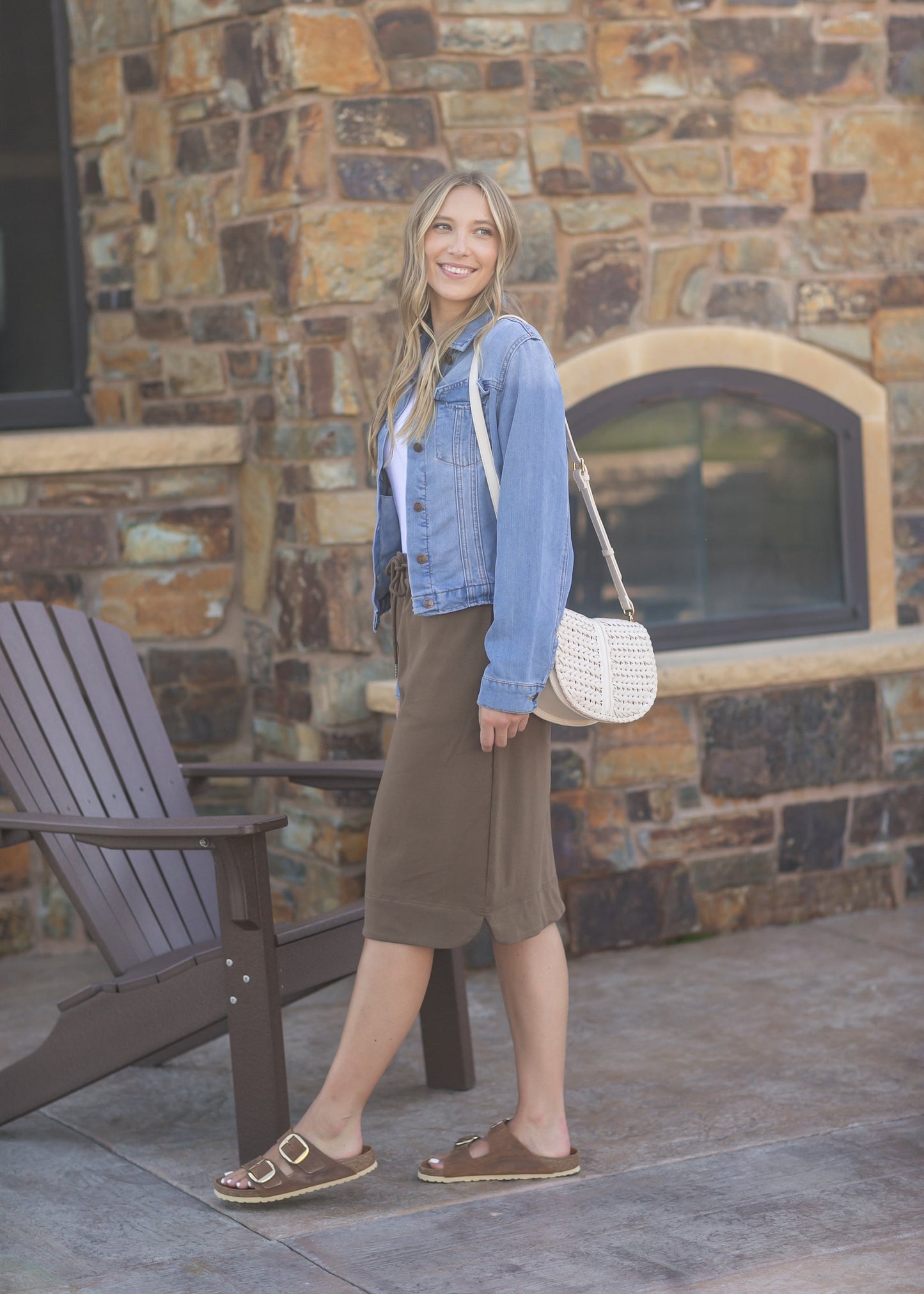 Kelly Drawstring Midi Skirt - FINAL SALE