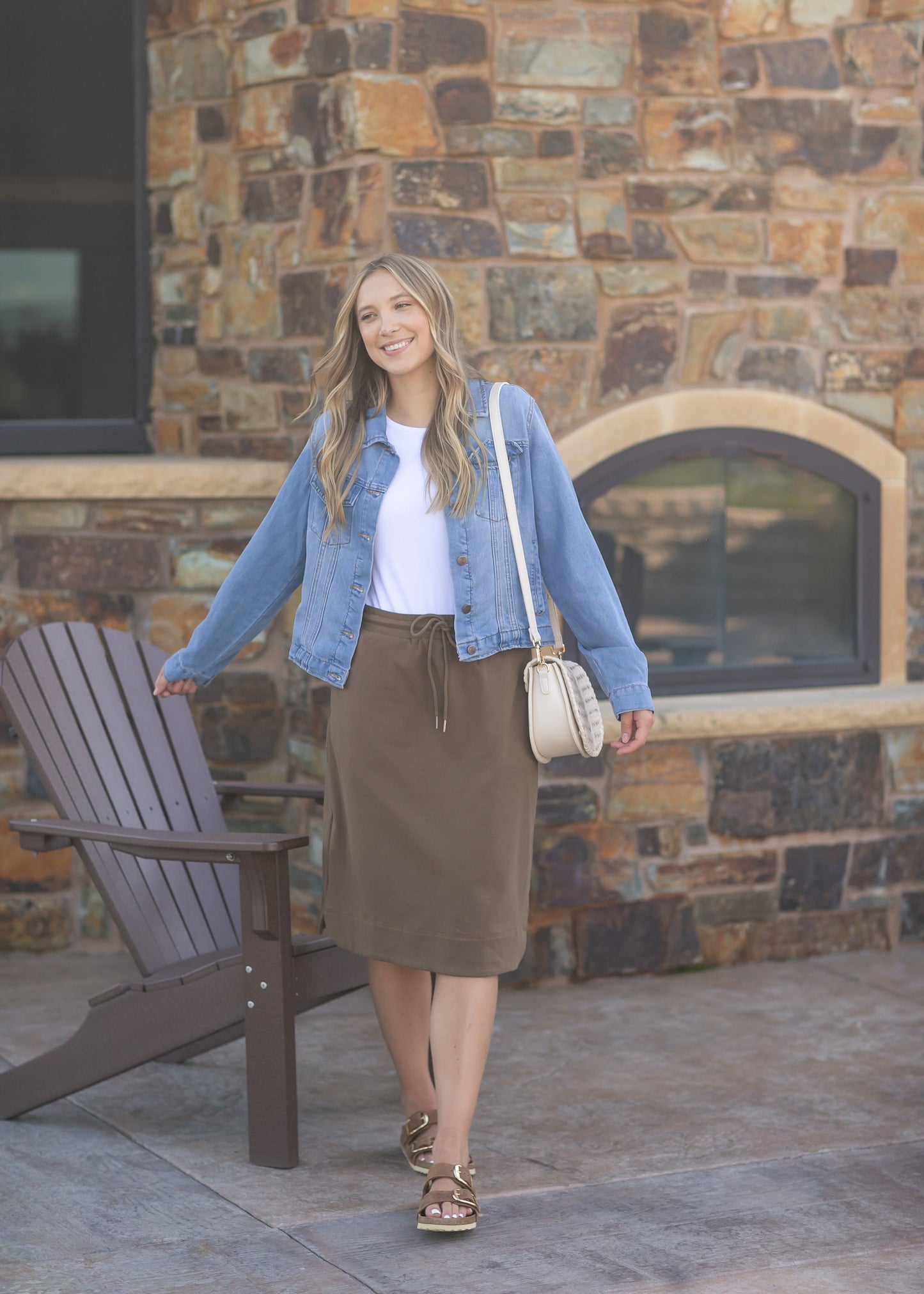 Kelly Drawstring Midi Skirt - FINAL SALE