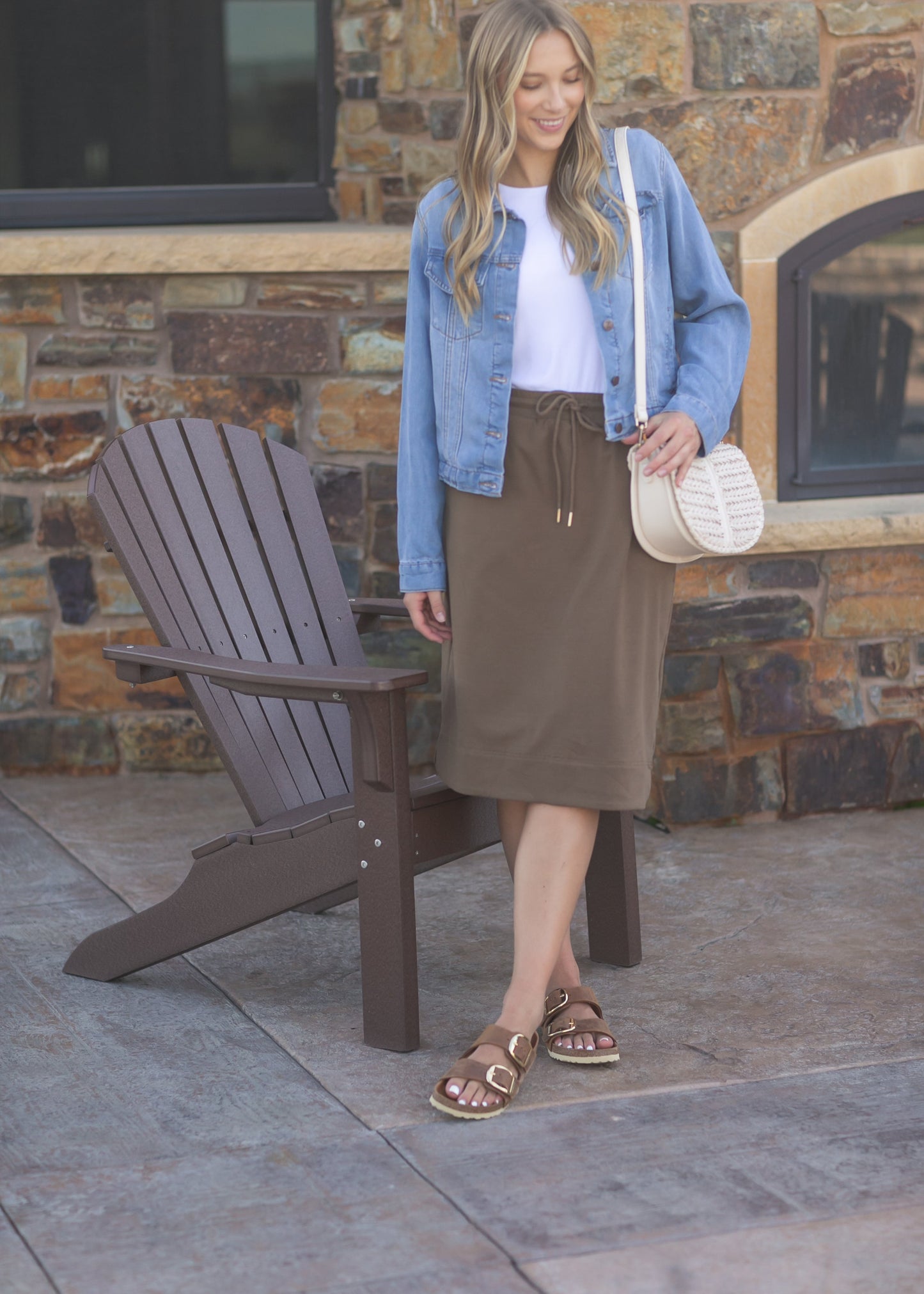 Kelly Drawstring Midi Skirt - FINAL SALE