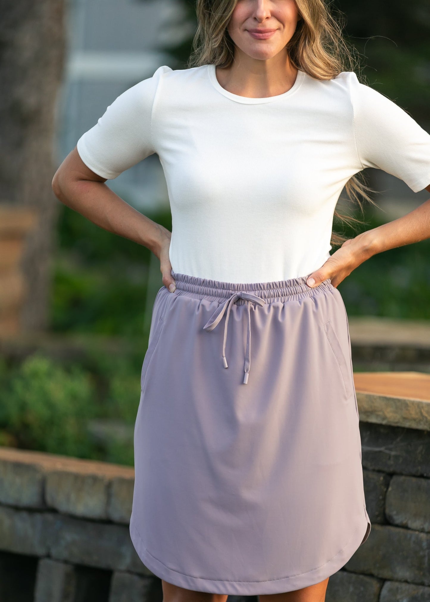 Kenedi Lilac Athletic Sport Skirt