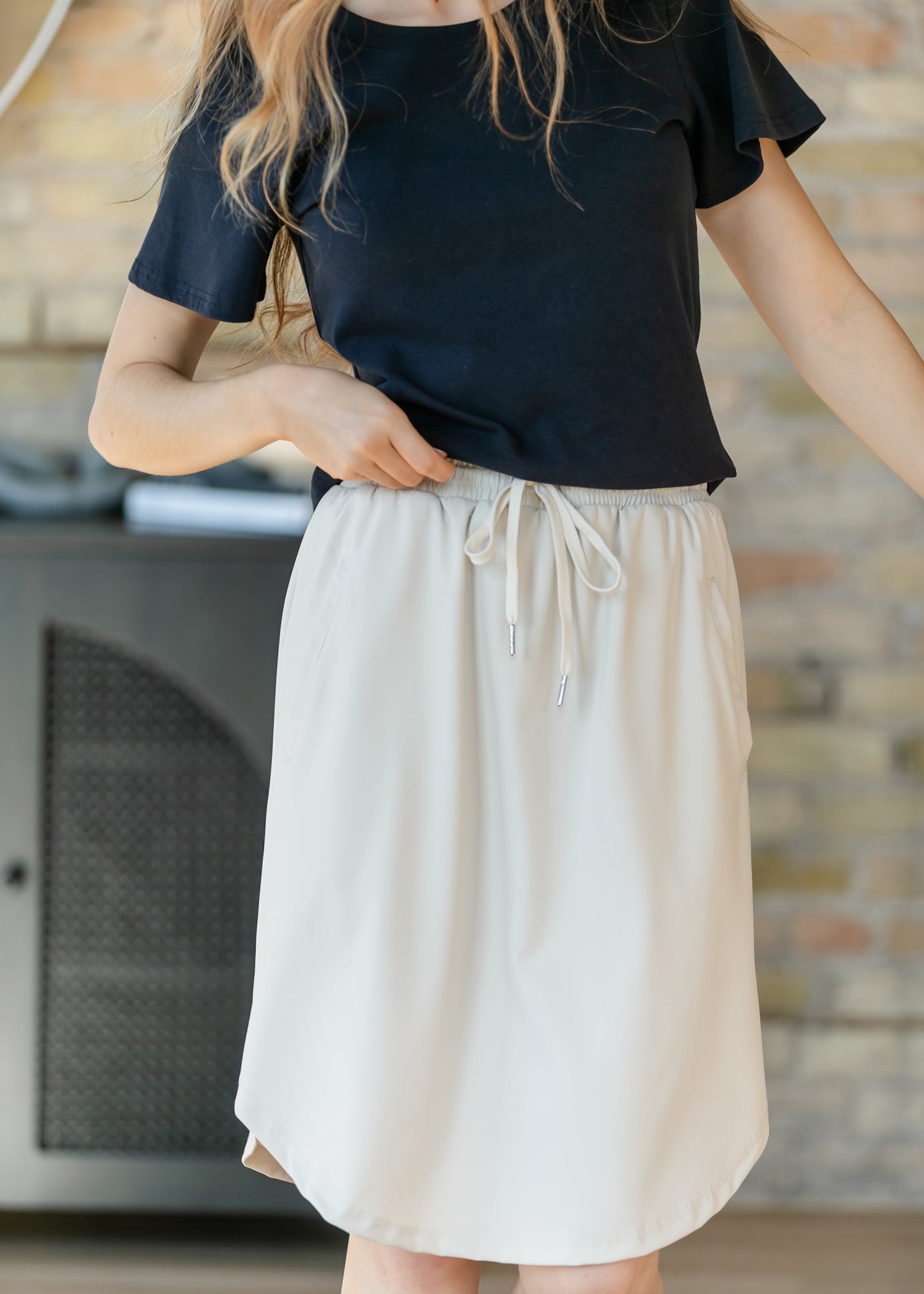 Kenedi Bone White Athletic Sport Skirt