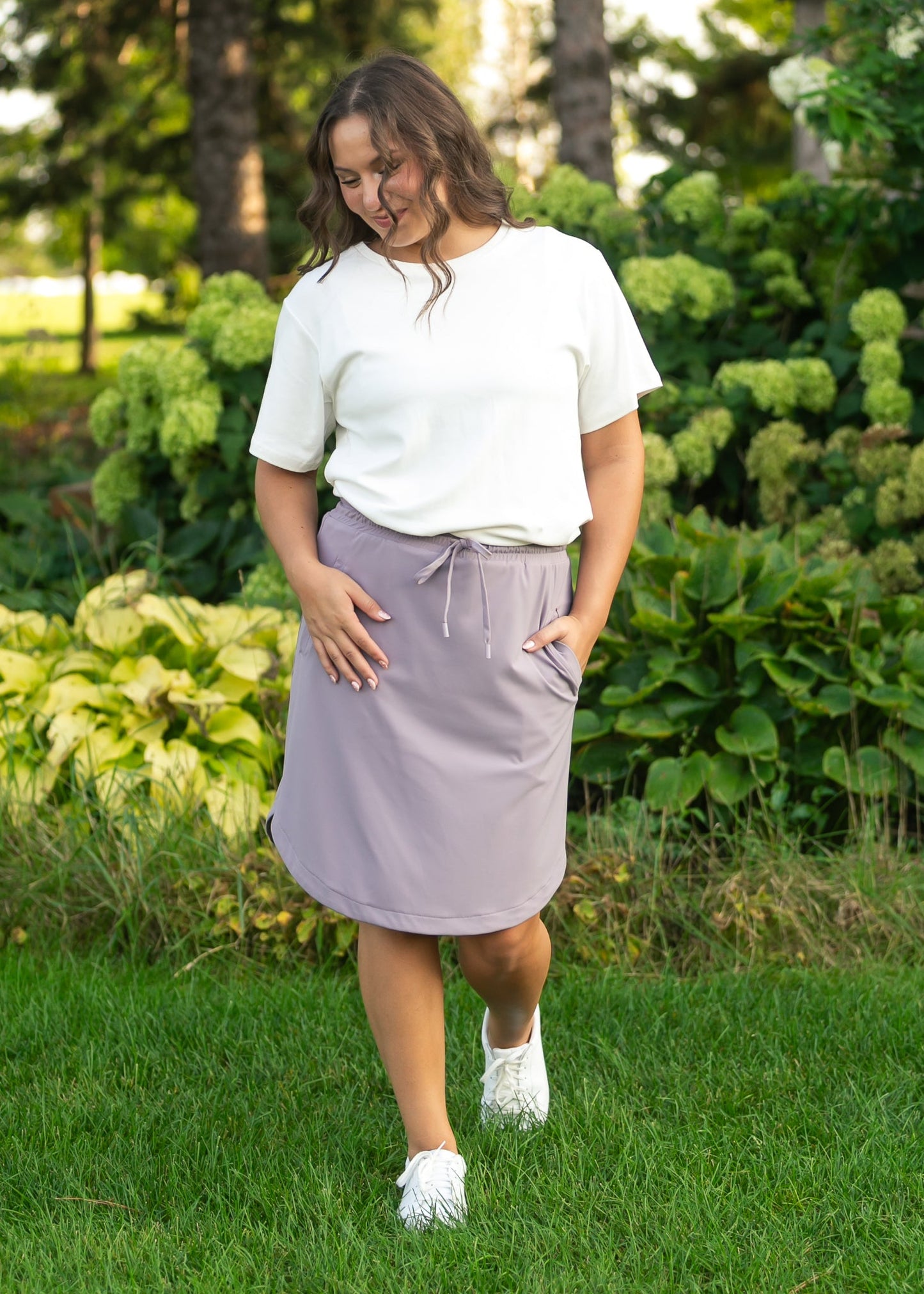 Kenedi Lilac Athletic Sport Skirt