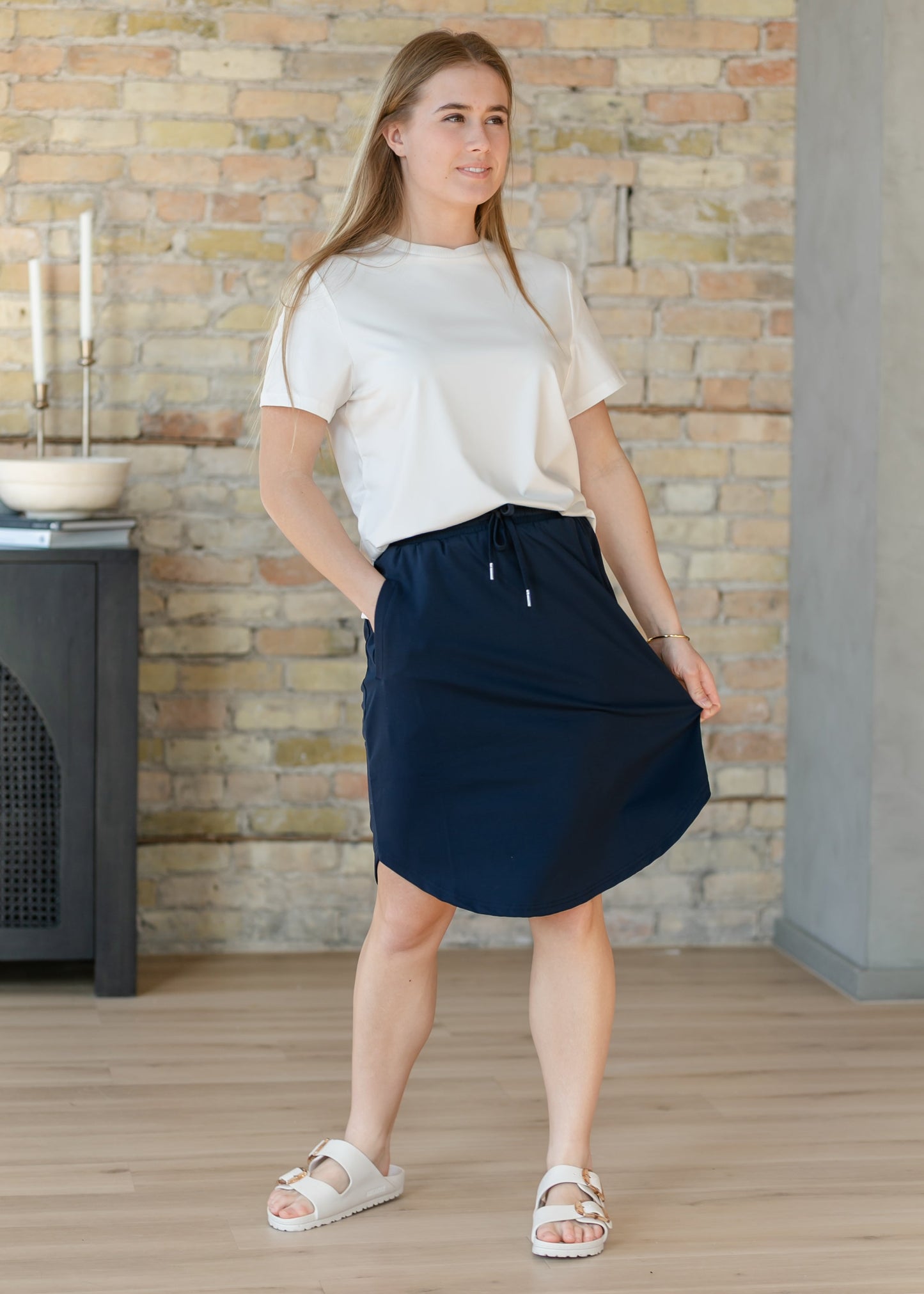 Kenedi Navy Athletic Sport Skirt