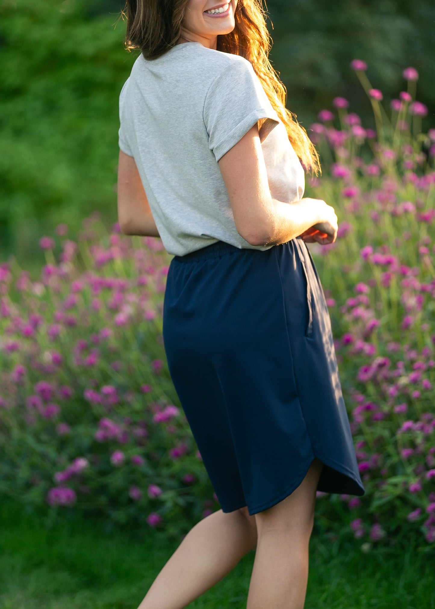 Kenedi Navy Athletic Sport Skirt