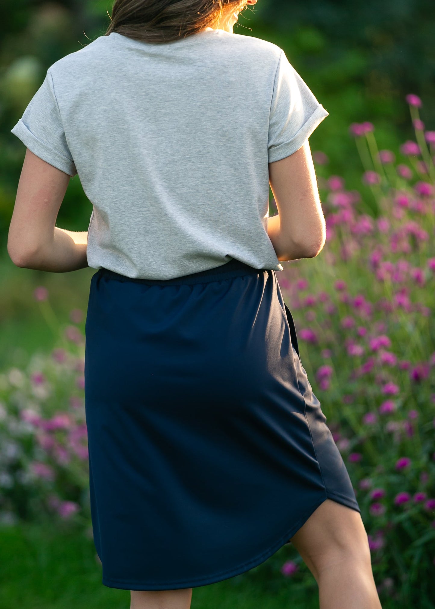 Kenedi Navy Athletic Sport Skirt