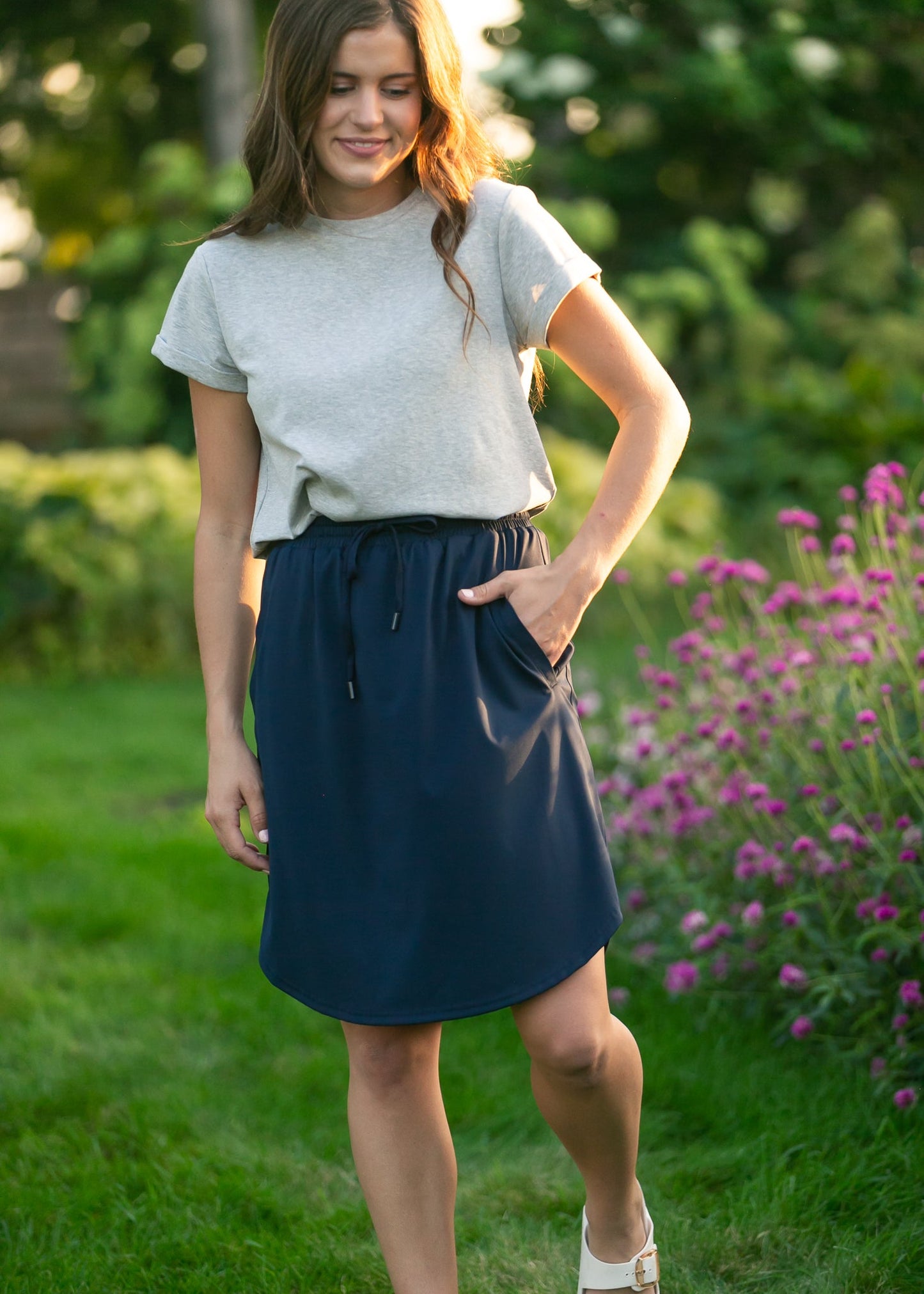 Kenedi Navy Athletic Sport Skirt