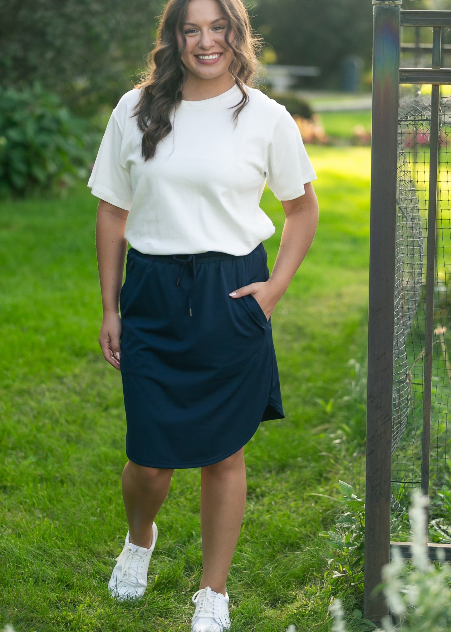 Kenedi Navy Athletic Sport Skirt