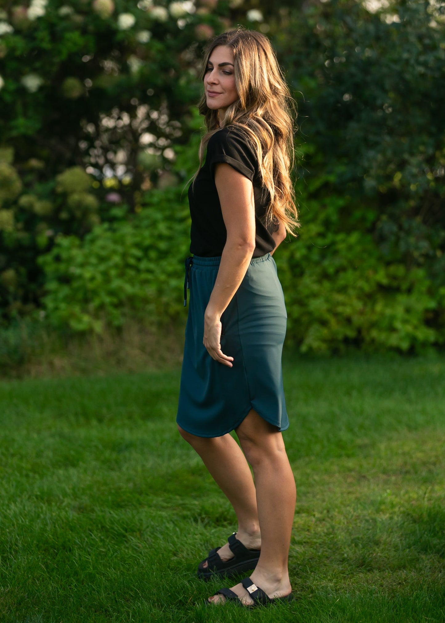 Kenedi Teal Athletic Sport Skirt