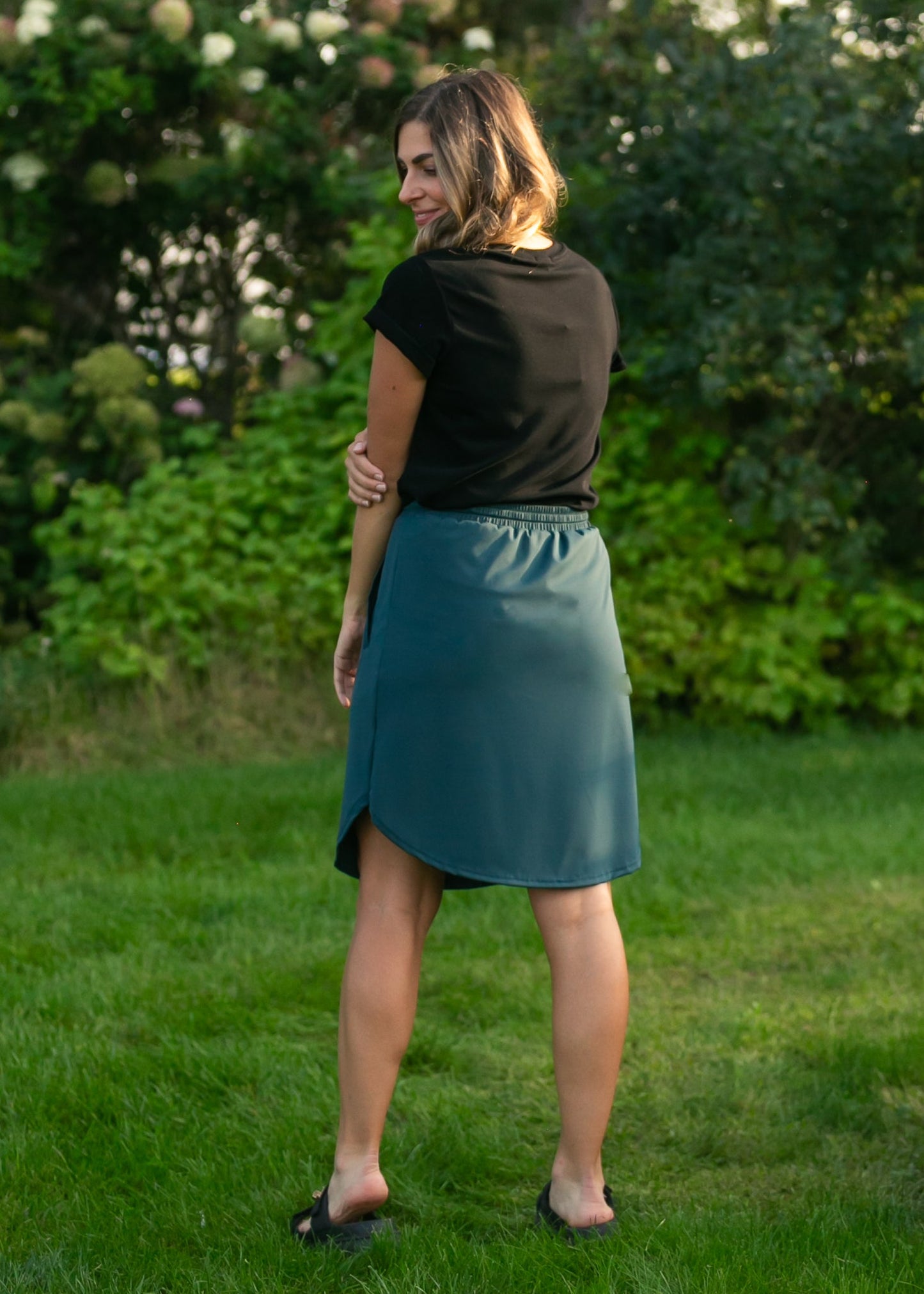Kenedi Teal Athletic Sport Skirt