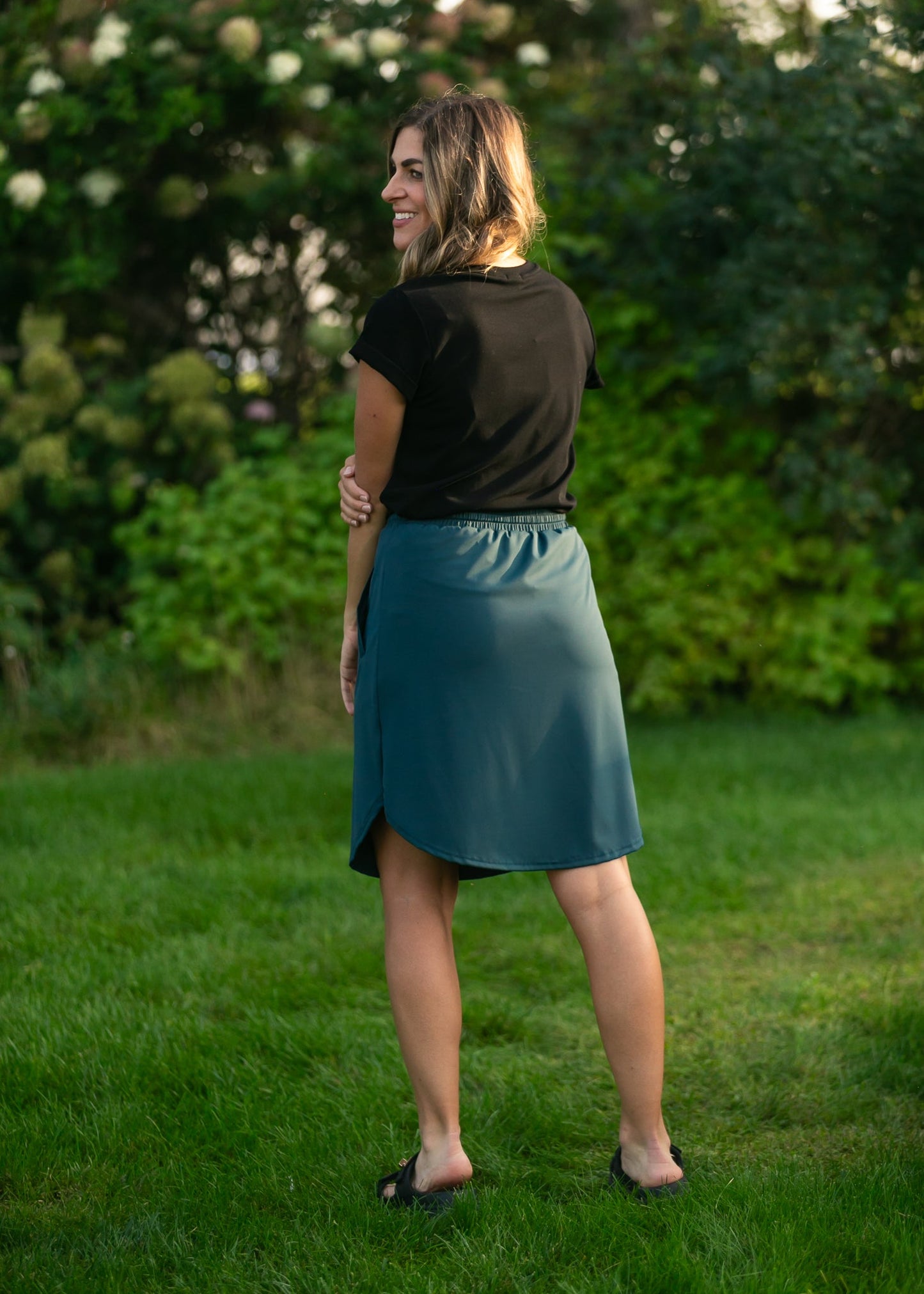 Kenedi Teal Athletic Sport Skirt