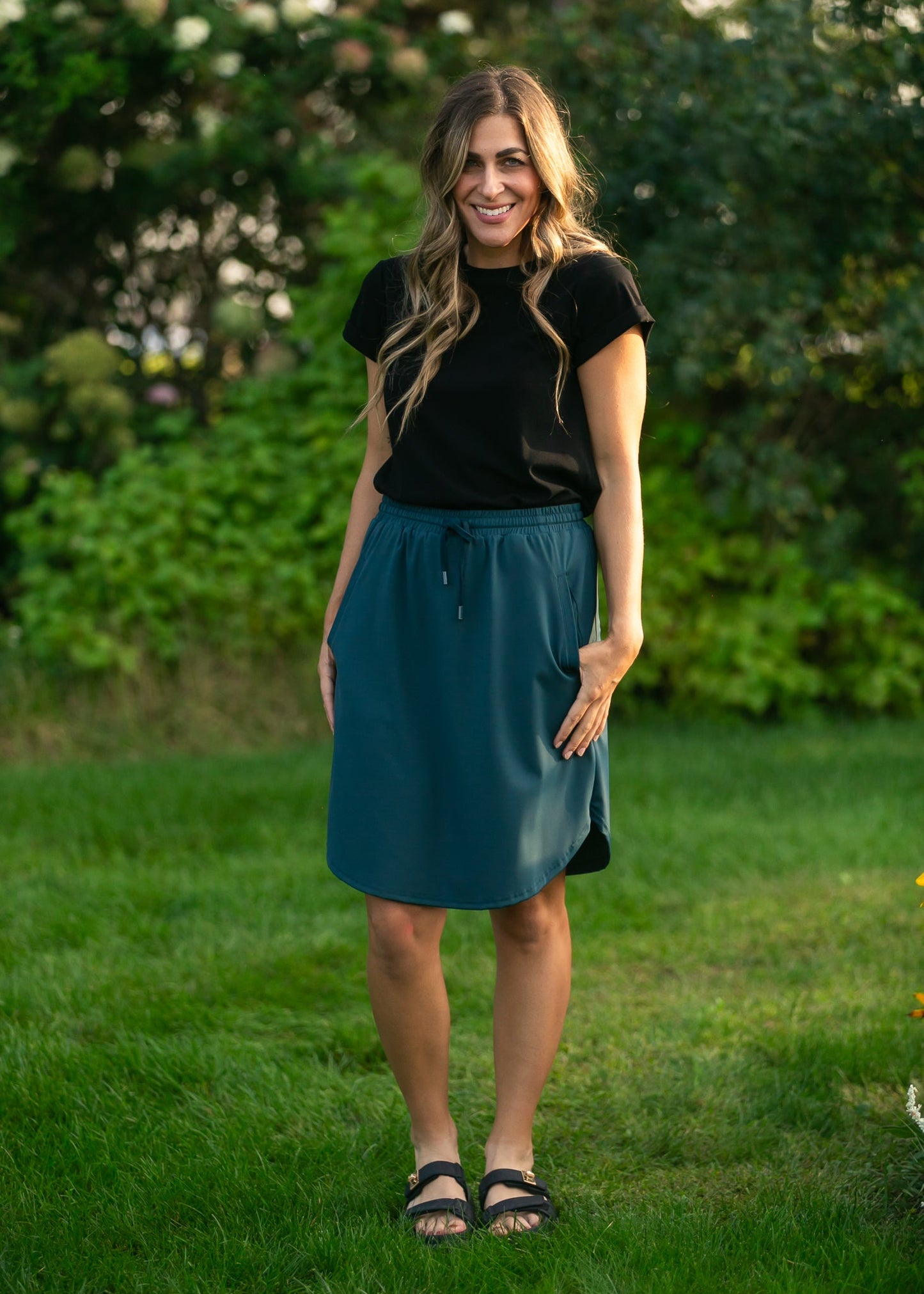 Kenedi Teal Athletic Sport Skirt