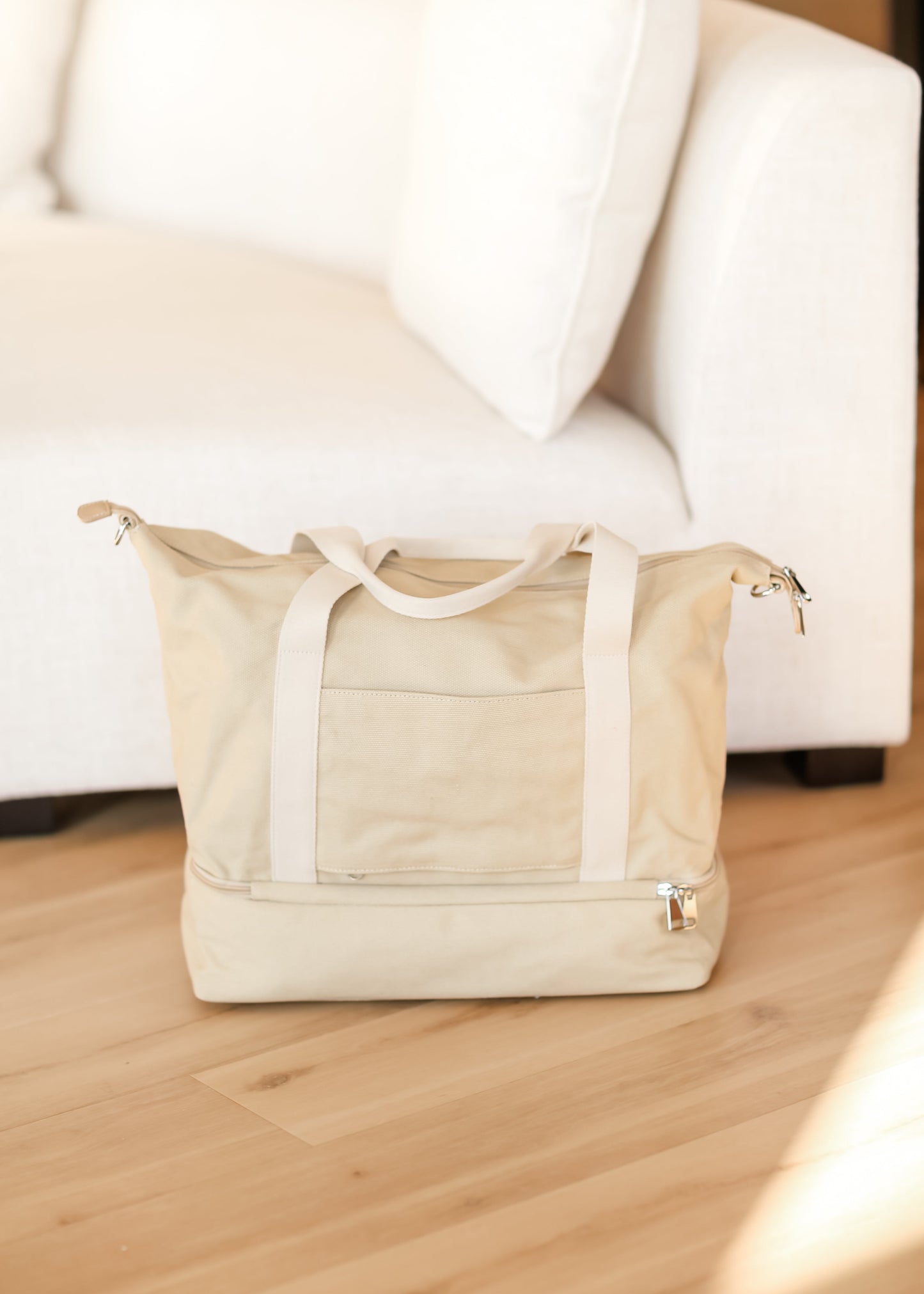 Khaki Weekender Tote Bag - FINAL SALE