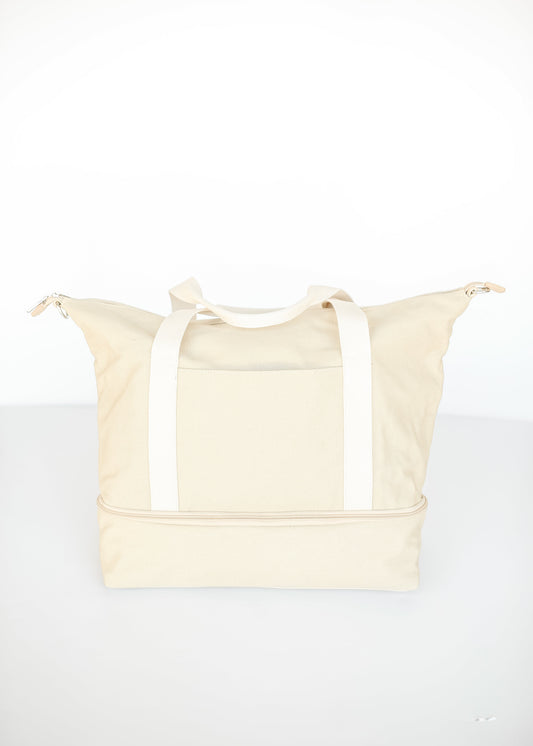 Khaki Weekender Tote Bag - FINAL SALE