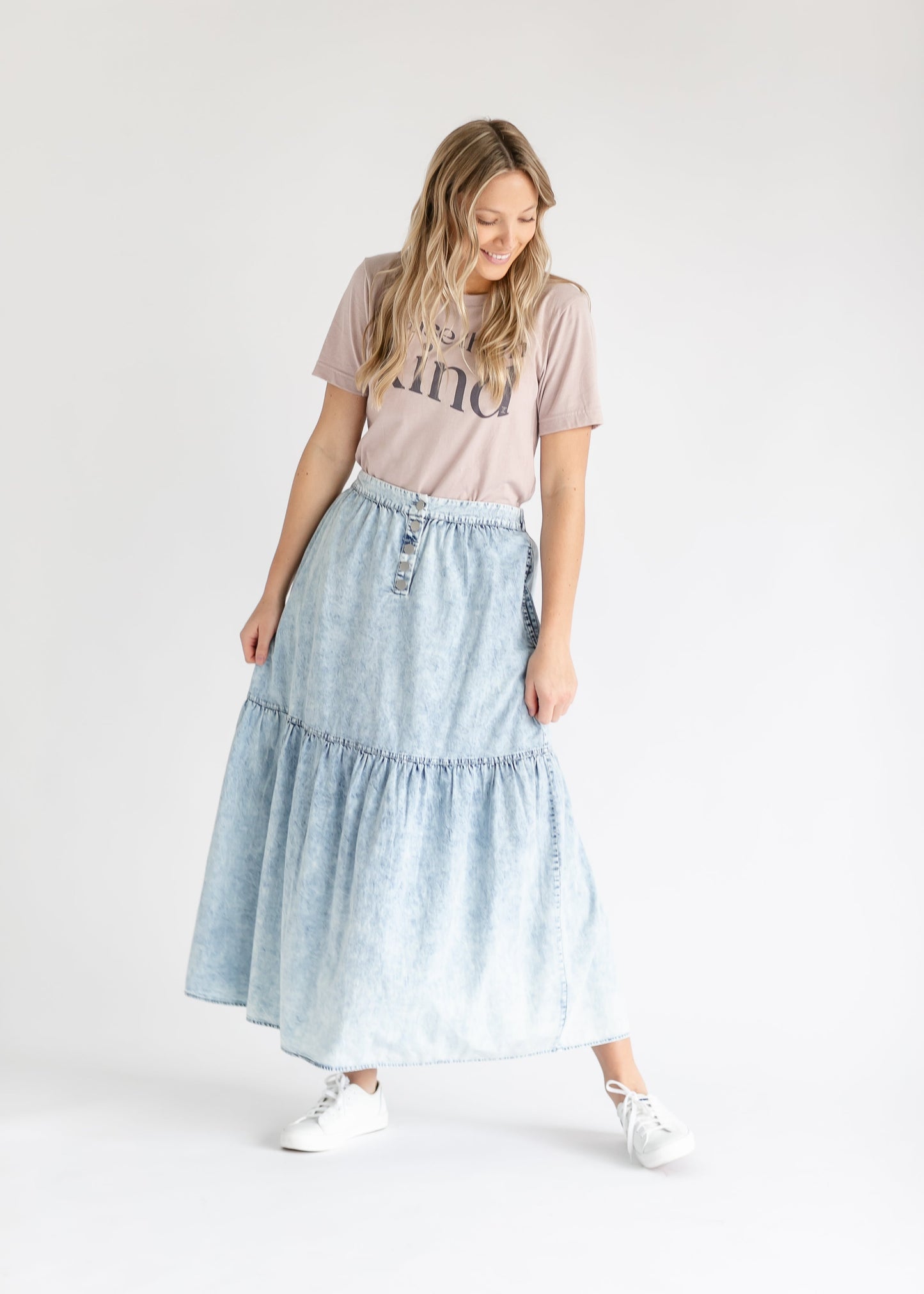Khloe Chambray Maxi Skirt - FINAL SALE
